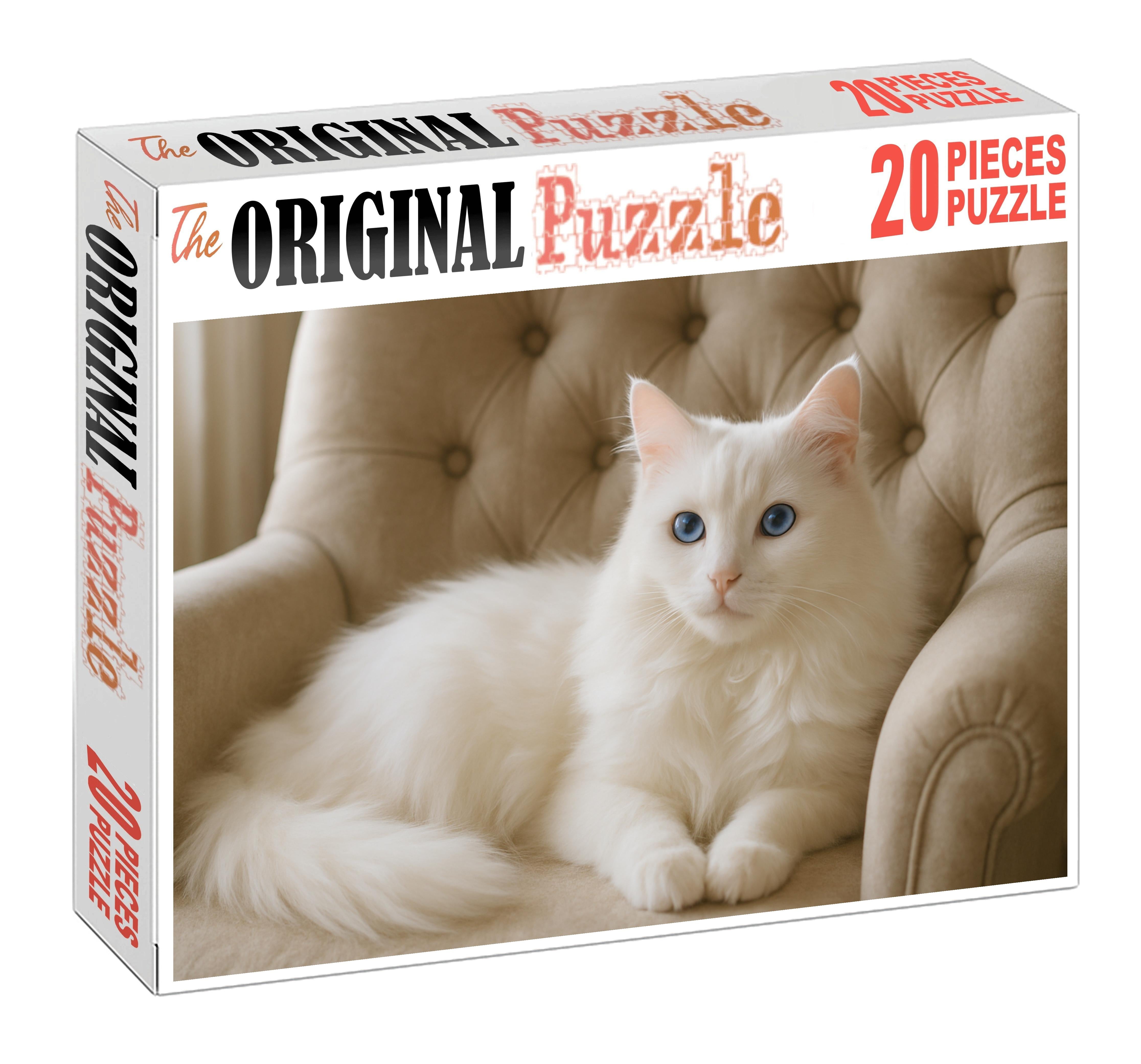 Ivory Cloud Silky White Longhair With Gentle Soul Family Puzzles