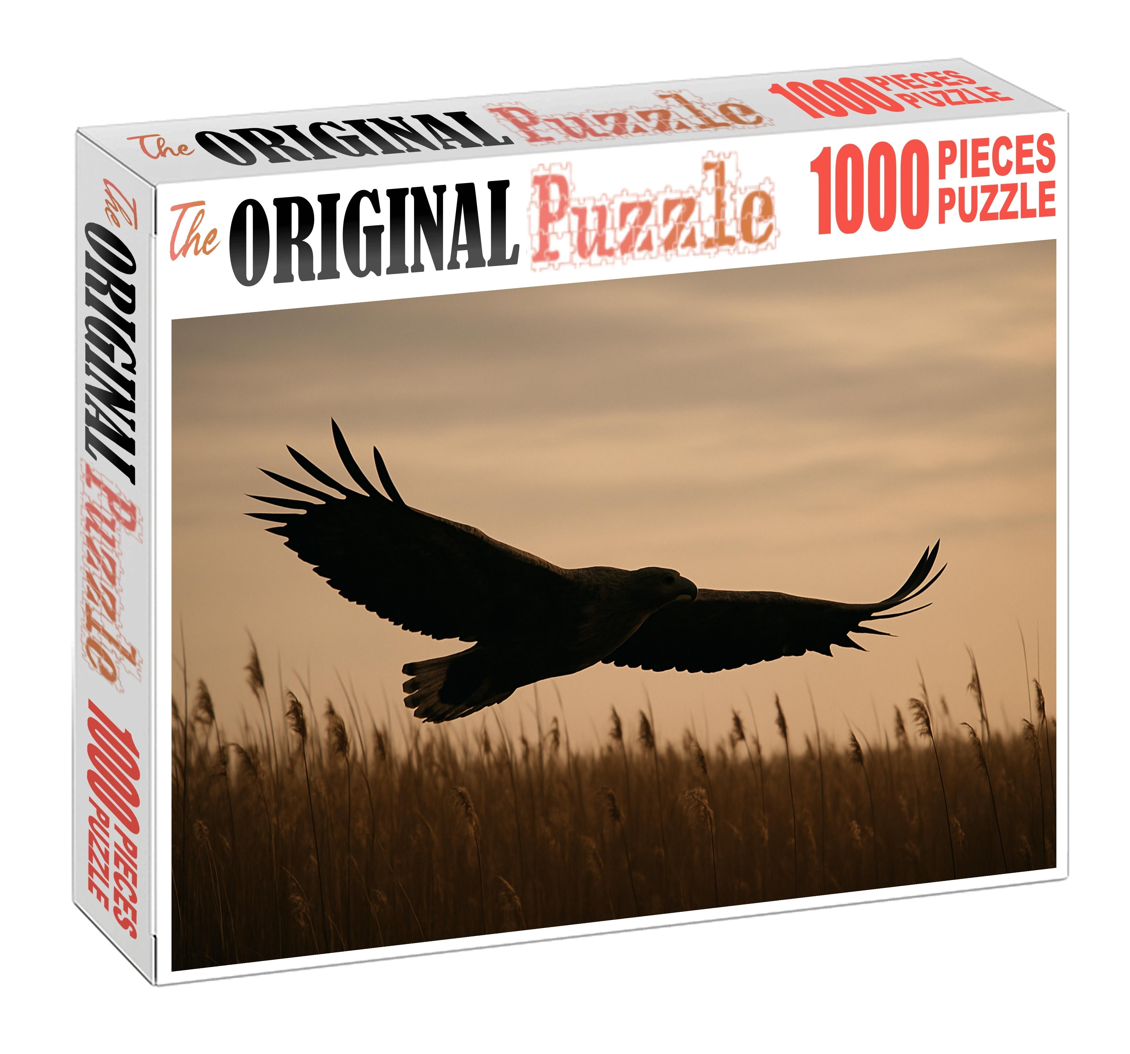 Marsh Harrier Master Of Wetland Skies Custom Jigsaw Puzzle