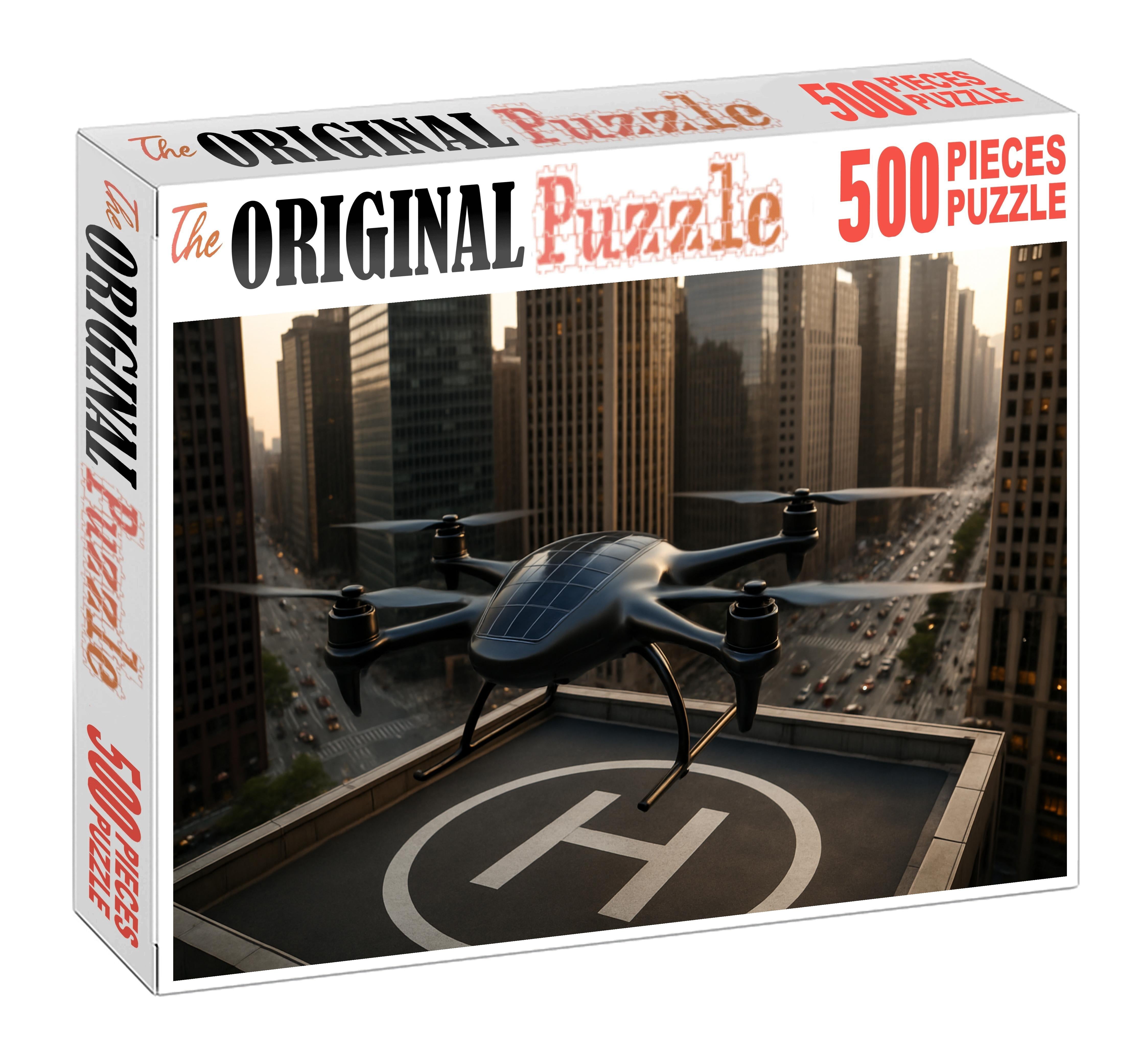 Solar-assisted Autonomous Delivery Drone Challenging Puzzles