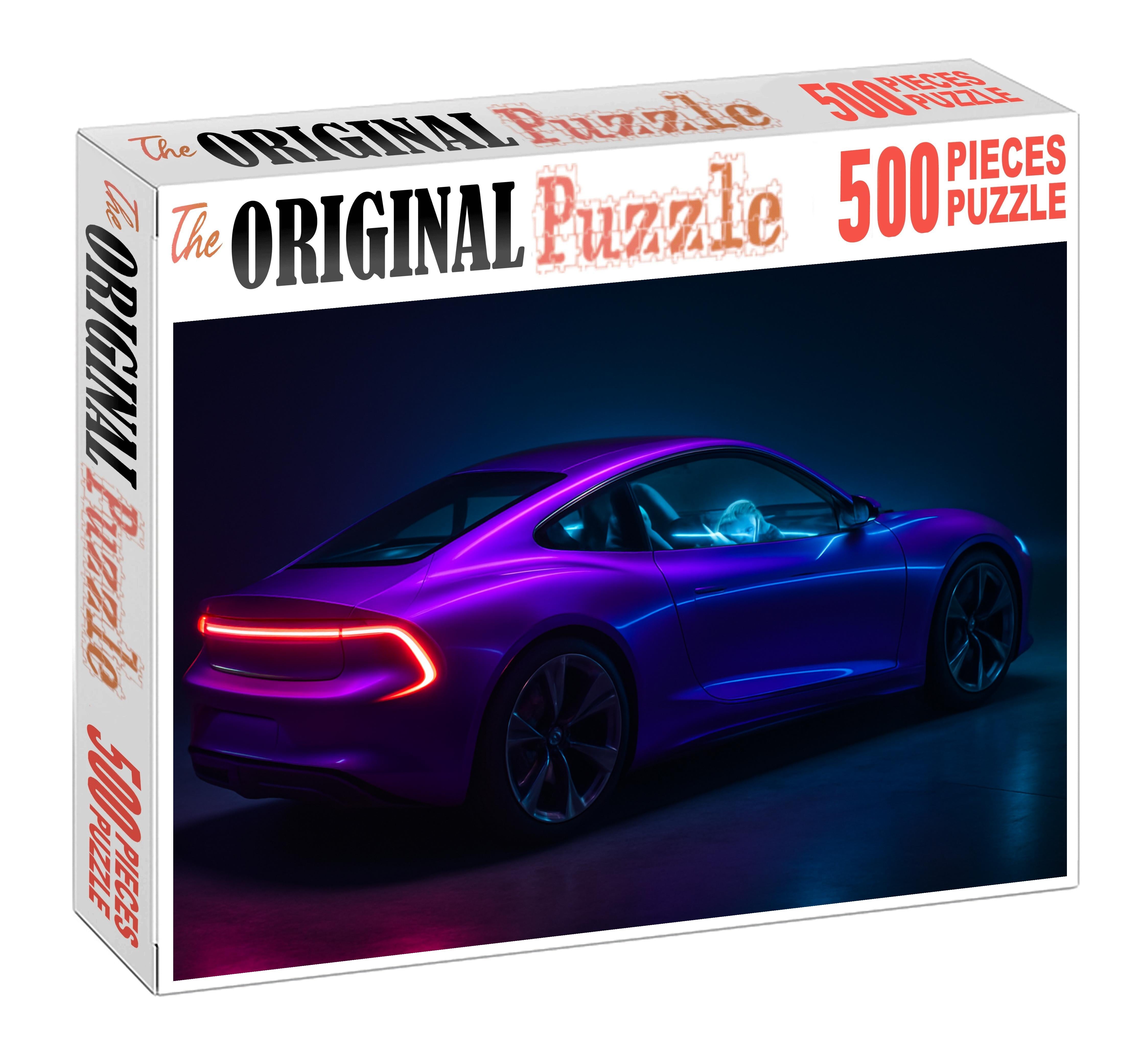 Celestial Drift 4000 Futuristic Urban Agility Vehicle Premium Puzzle Pieces