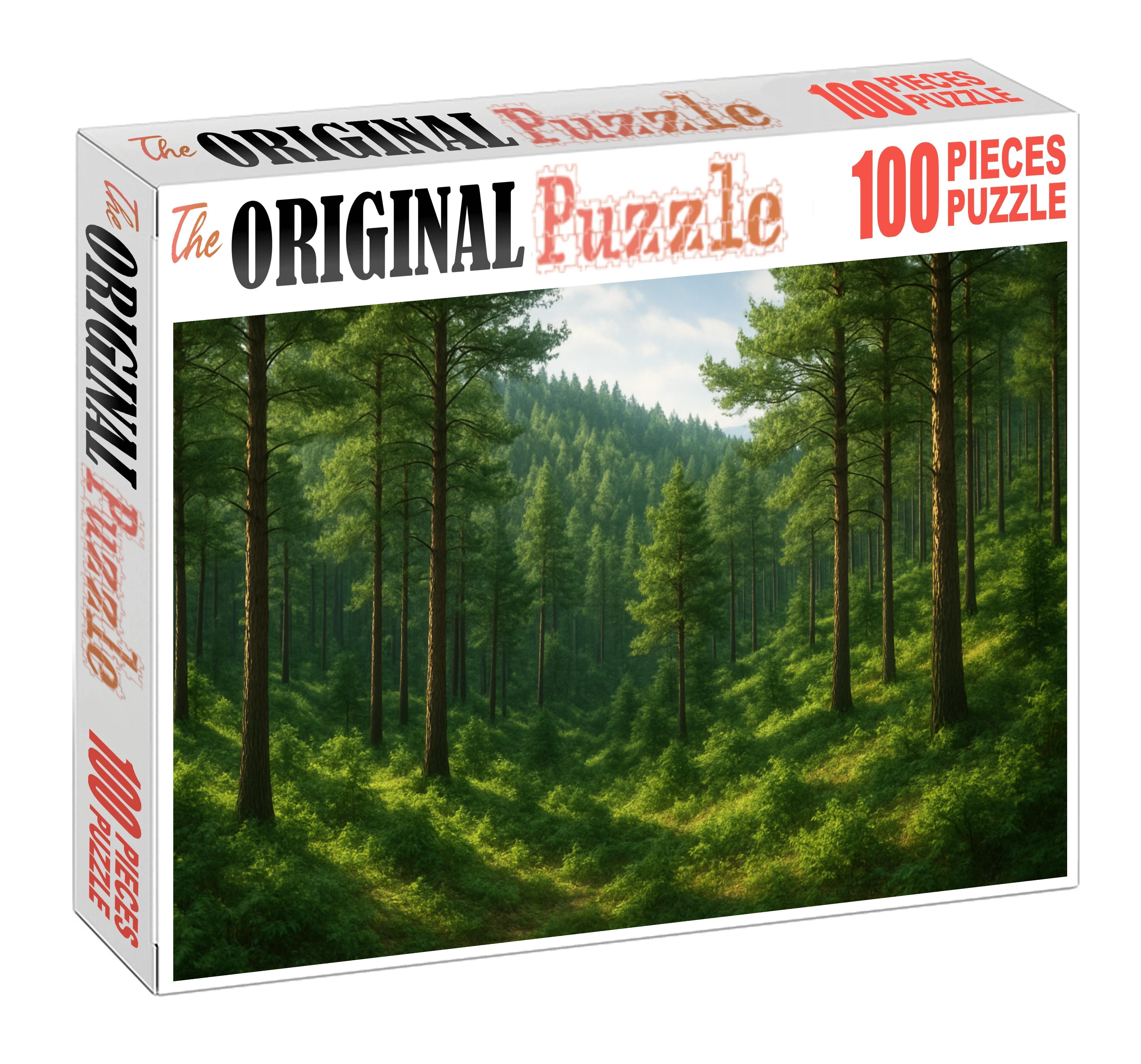 Verdant Foothills With Whispering Pines Mini Puzzle