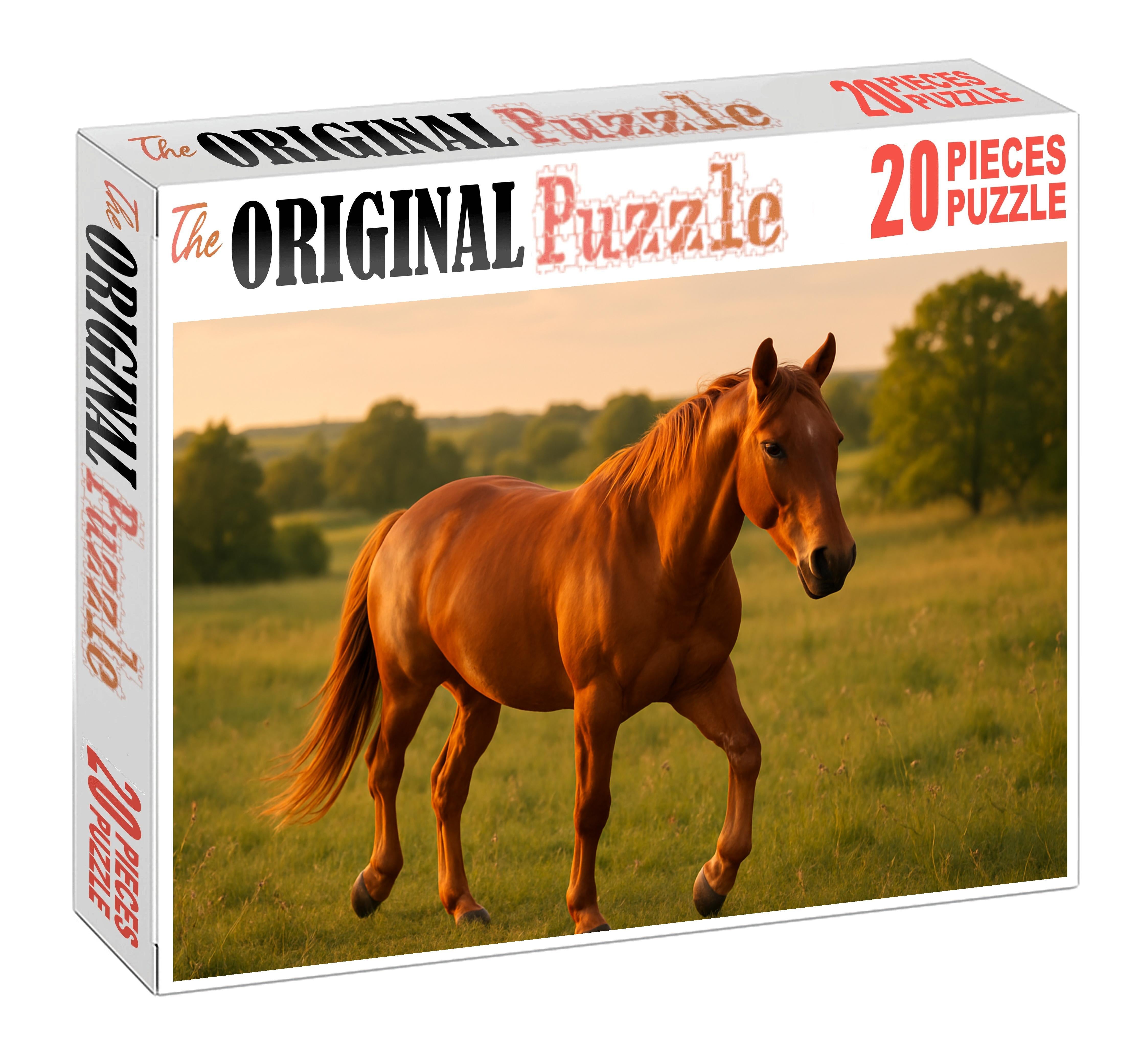 Cinnamon Breeze Warm Sorrel Quarter Horse Mare With Steady Gait 500 Piece Puzzle