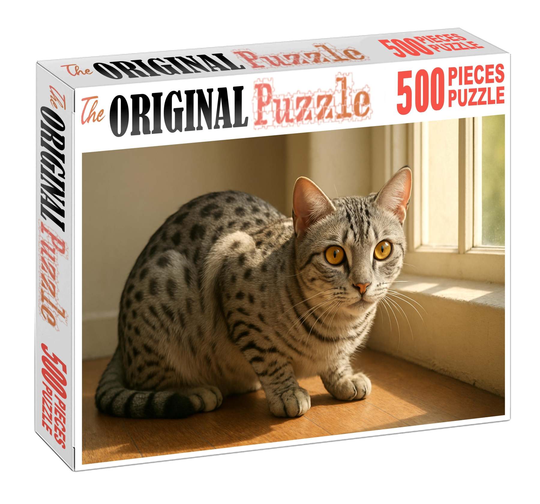 Silver Ripple Shimmering Silver-spotted Shorthaired With Curious Nature 200 Piece Puzzle