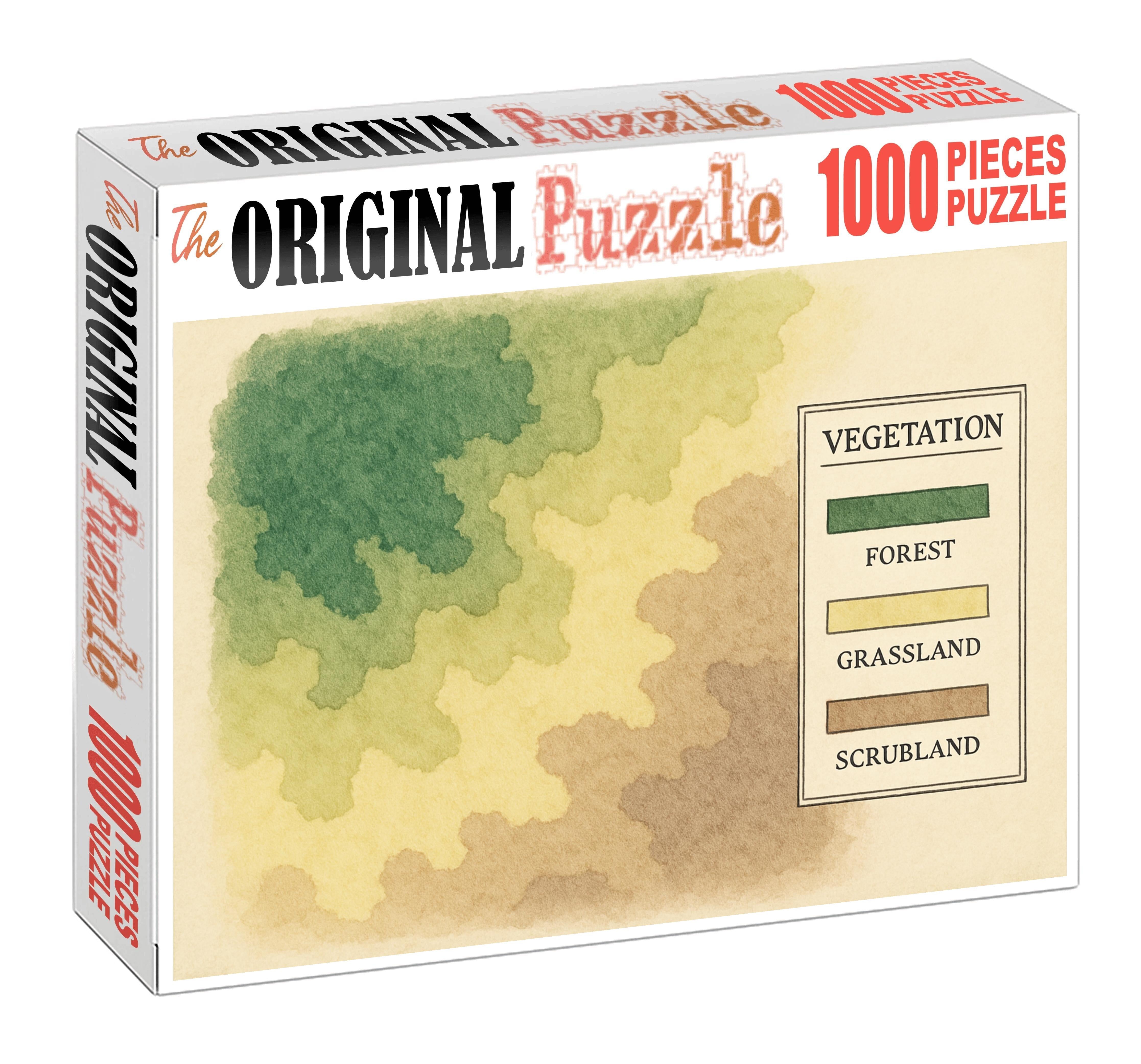 Vegetation Gradient Map 20 Piece Puzzle