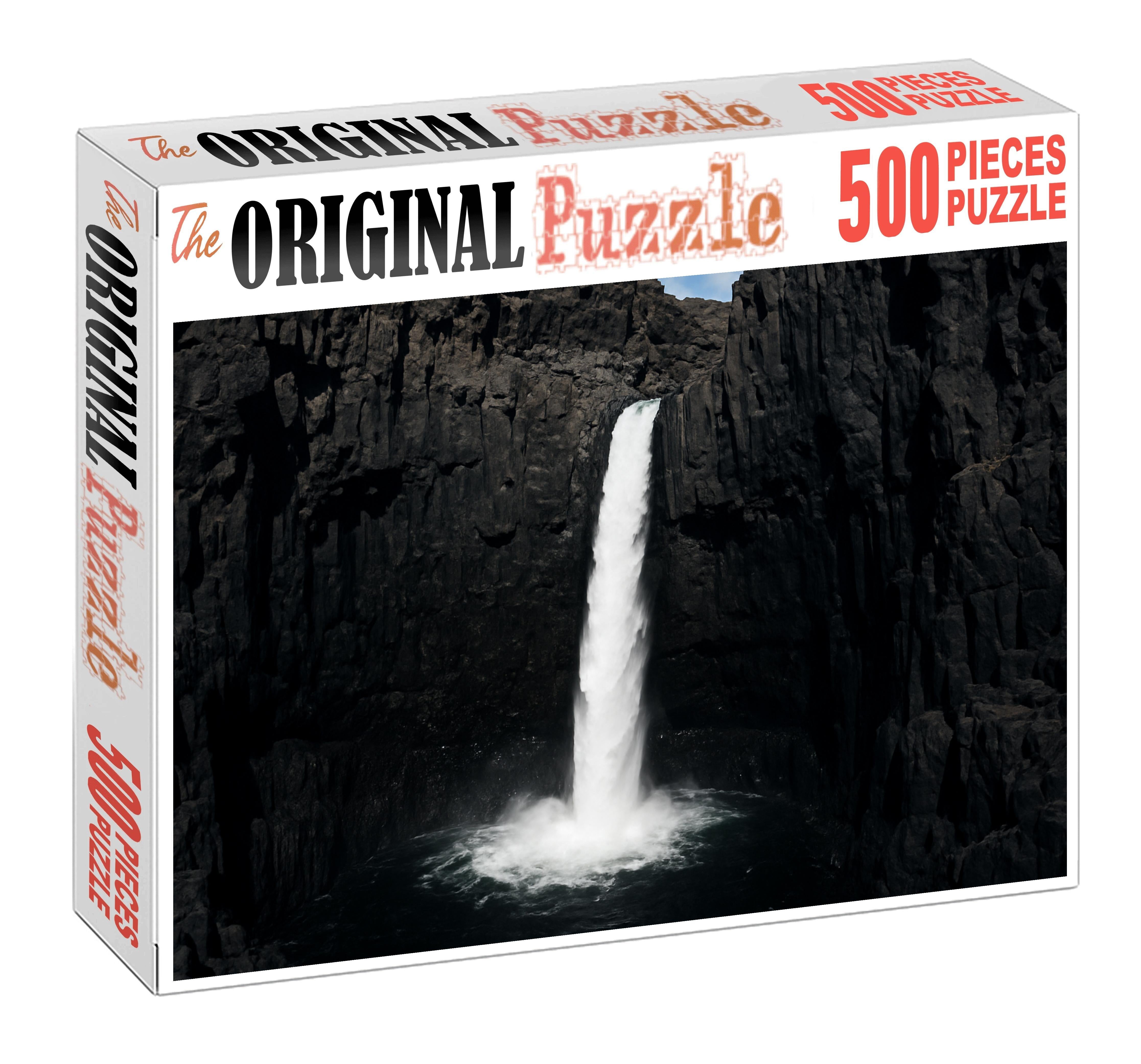 Ivory Vein Plunge Large Format Puzzle