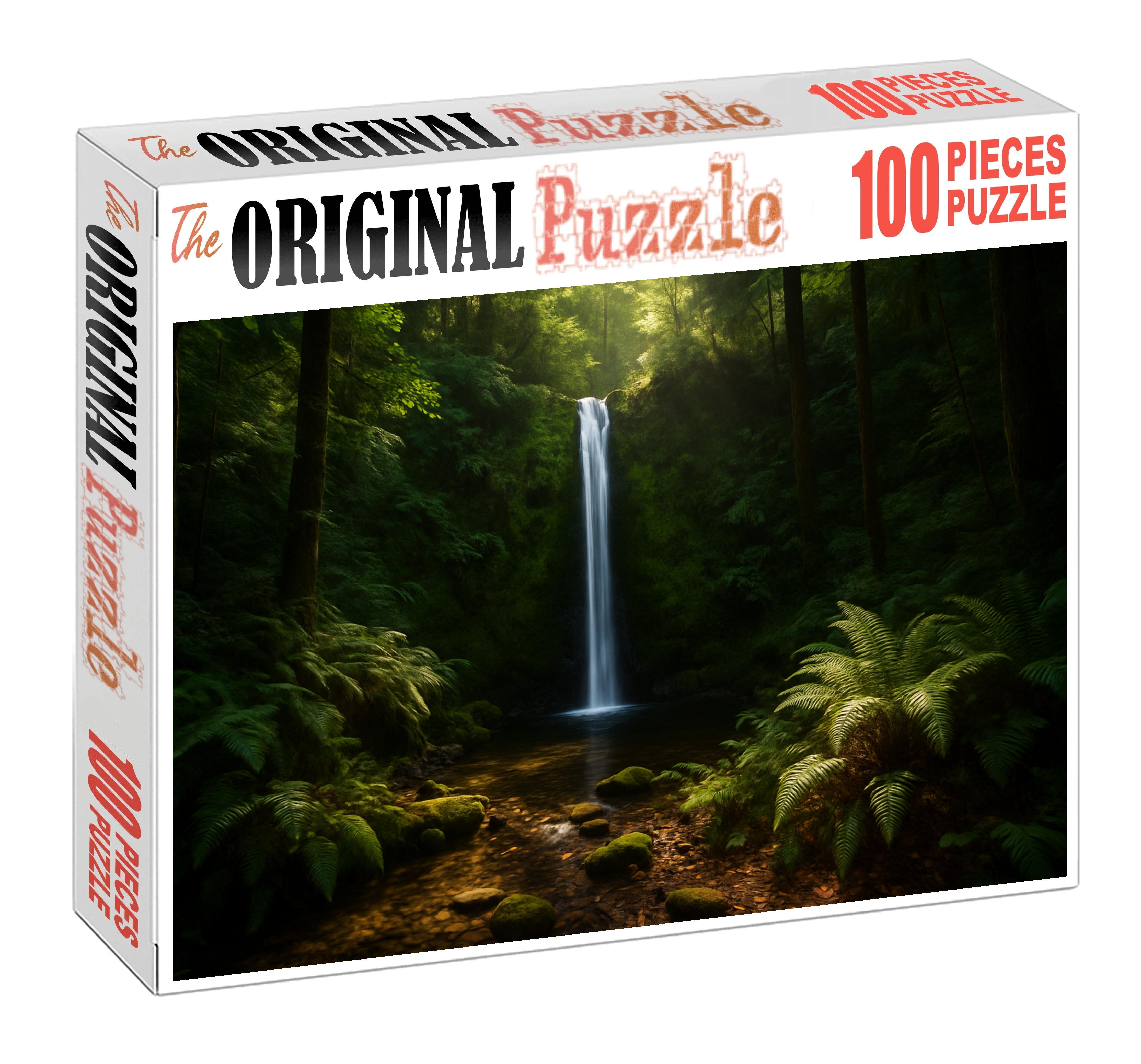 Sun-dappled Forest Drop Large Format Puzzle