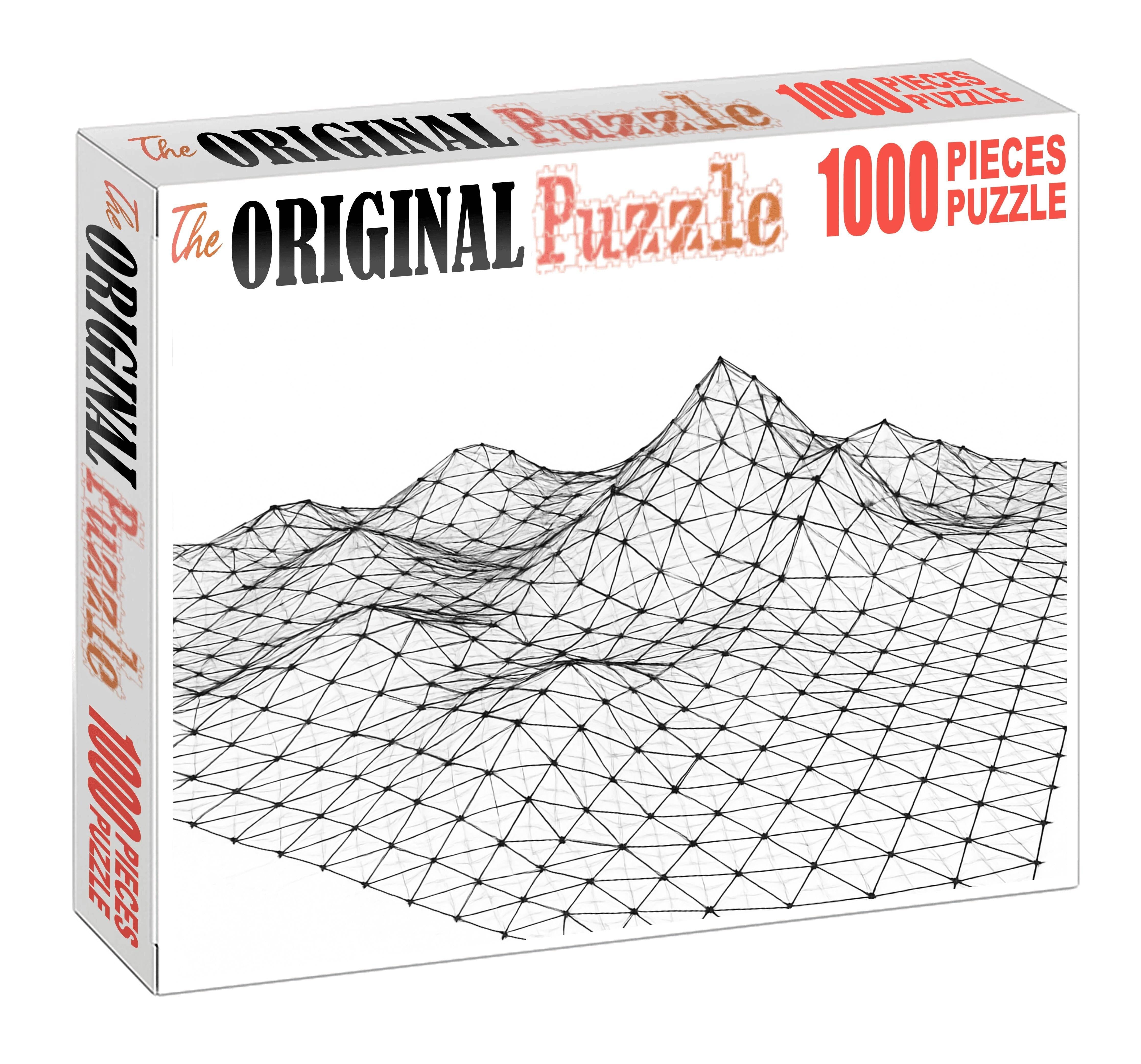 Minimalist Elevation Mesh Diagram Challenging Puzzles