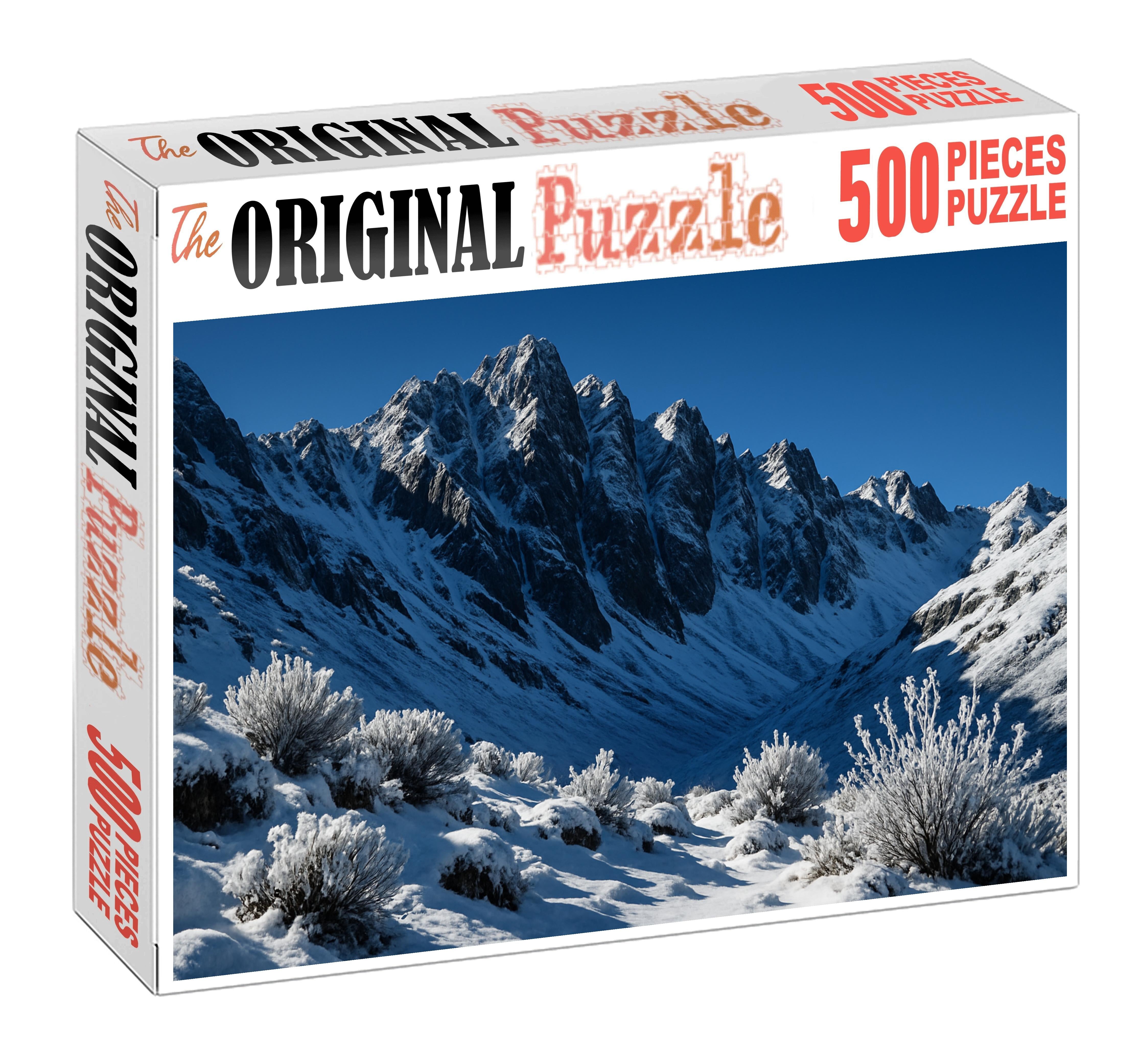 Craggy Snowy Ridge Premium Puzzle Pieces