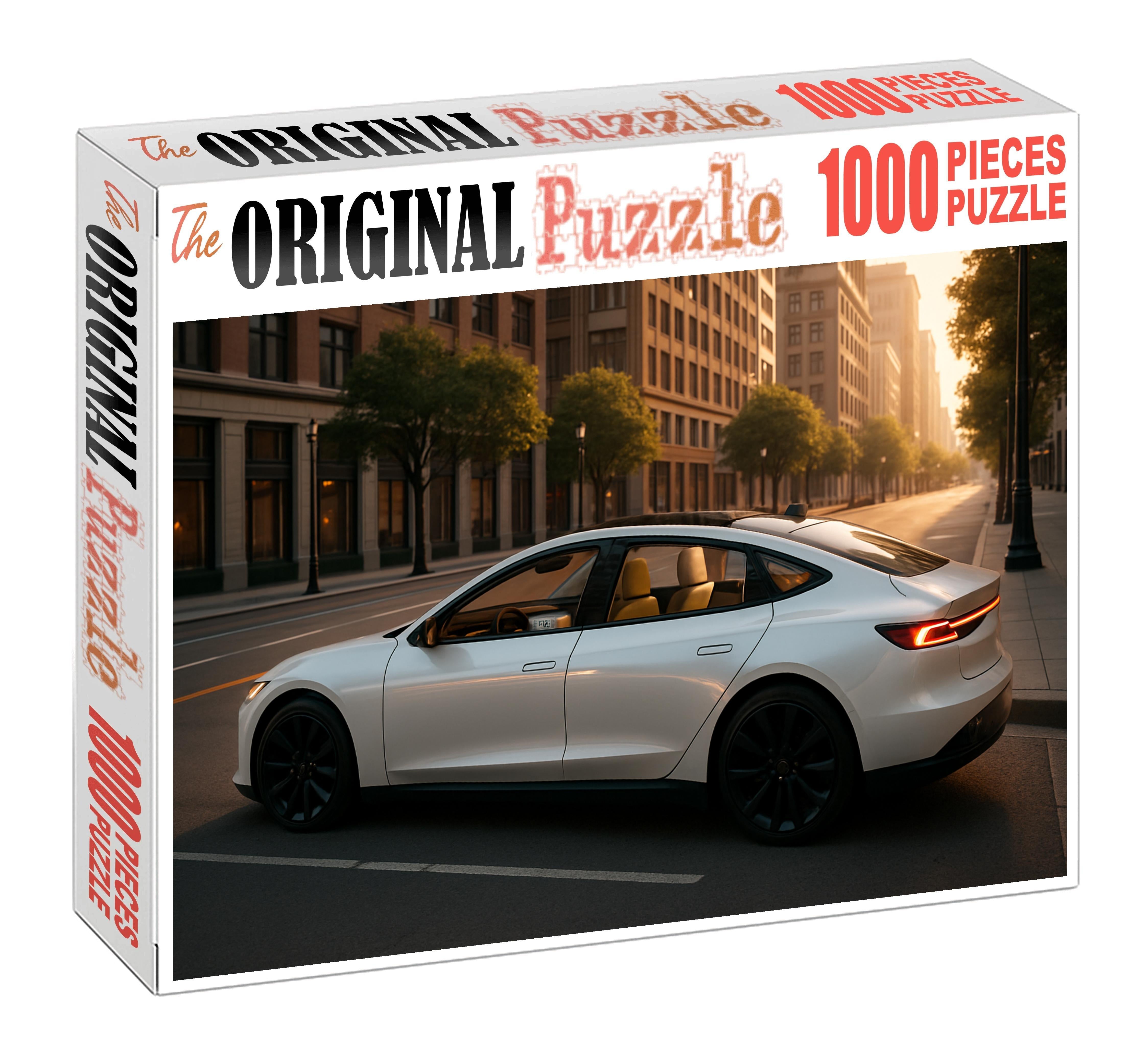 Celestial Mirage Ev Luxury Electric Sedan Puzzle Collection