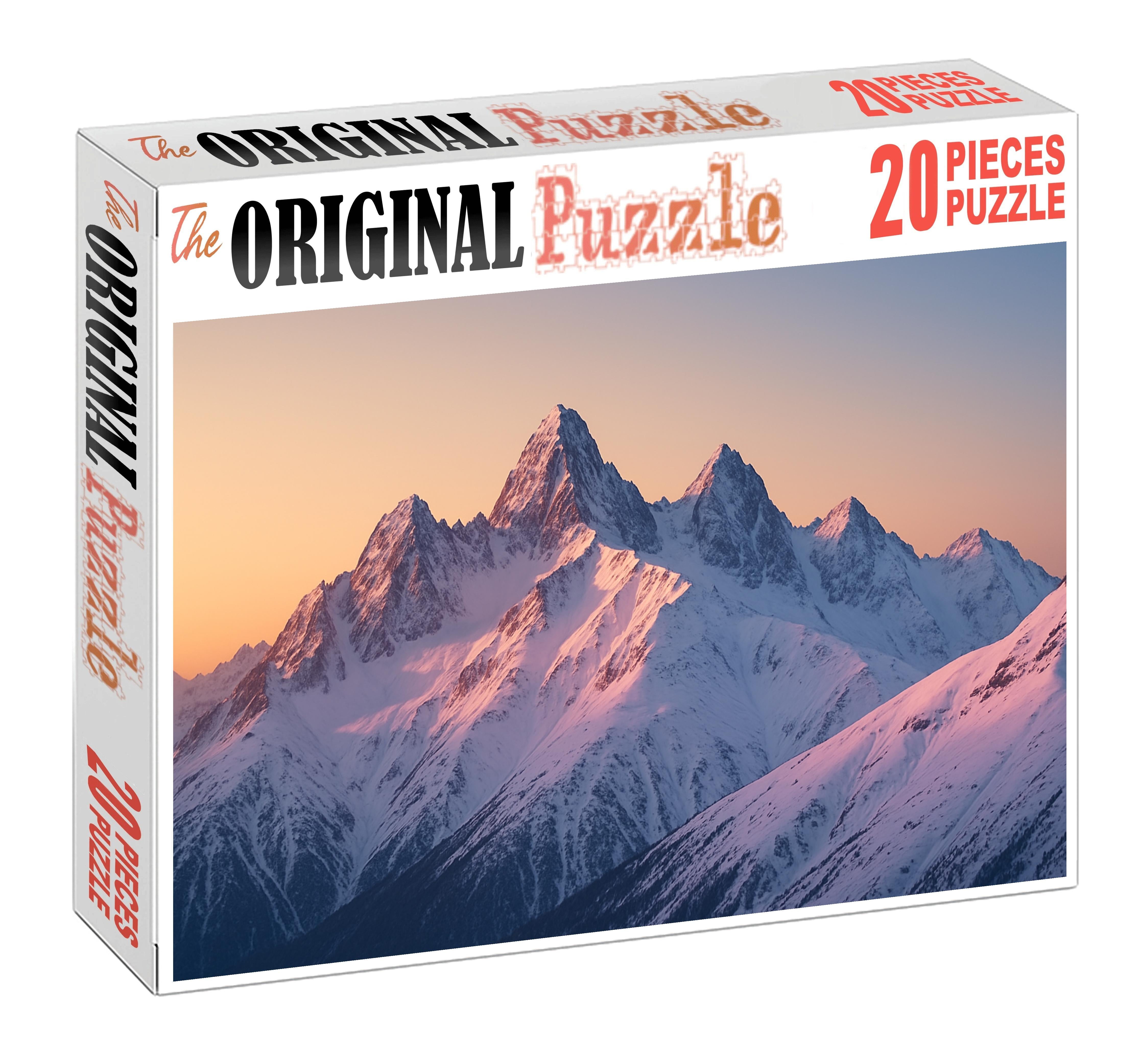 Snow-capped Ridge At Dawn 20 Piece Puzzle