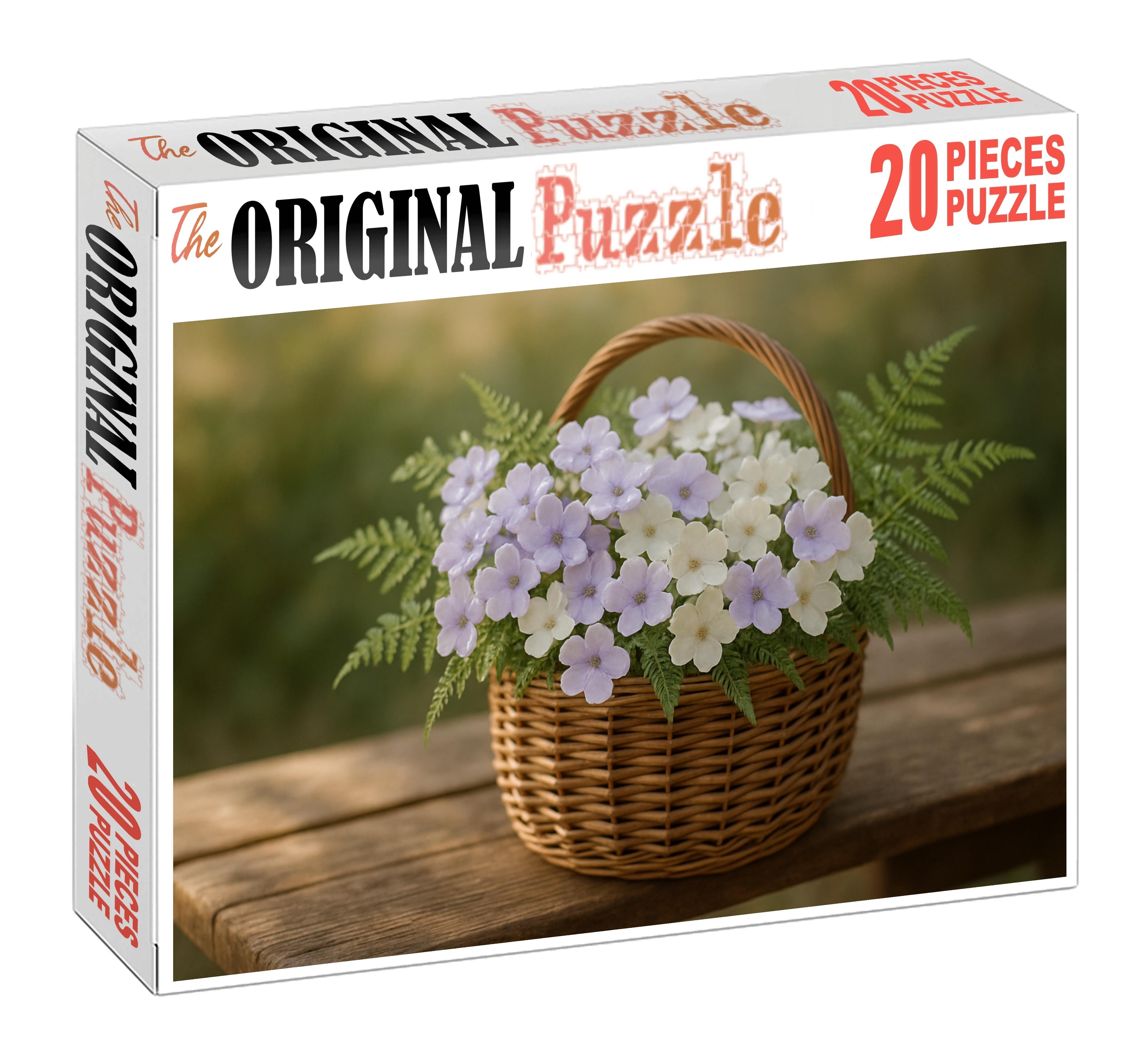 Morning Mist Meadow Basket 50 Piece Puzzle