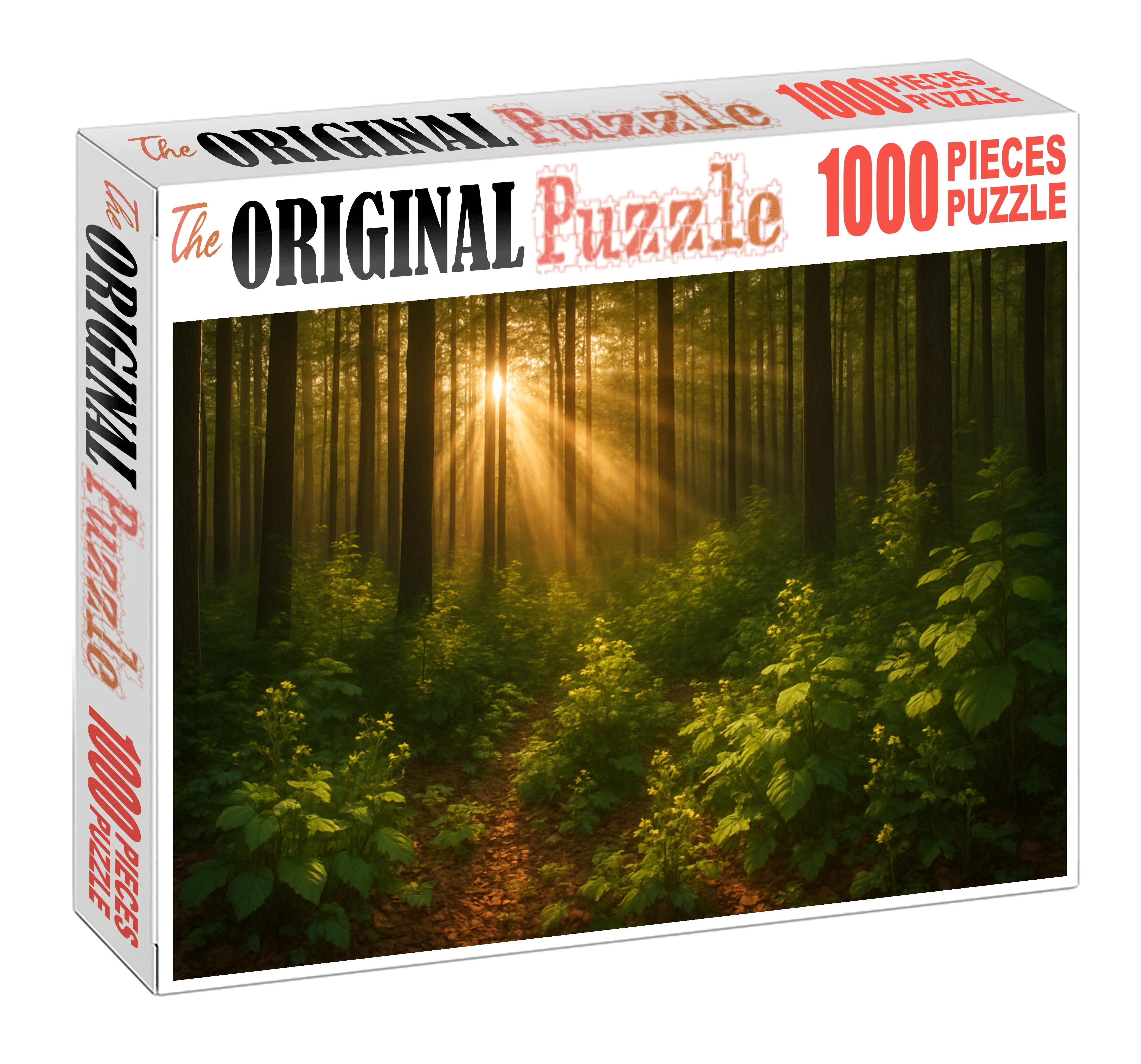 Golden Hour Thicket Unique Puzzle Design
