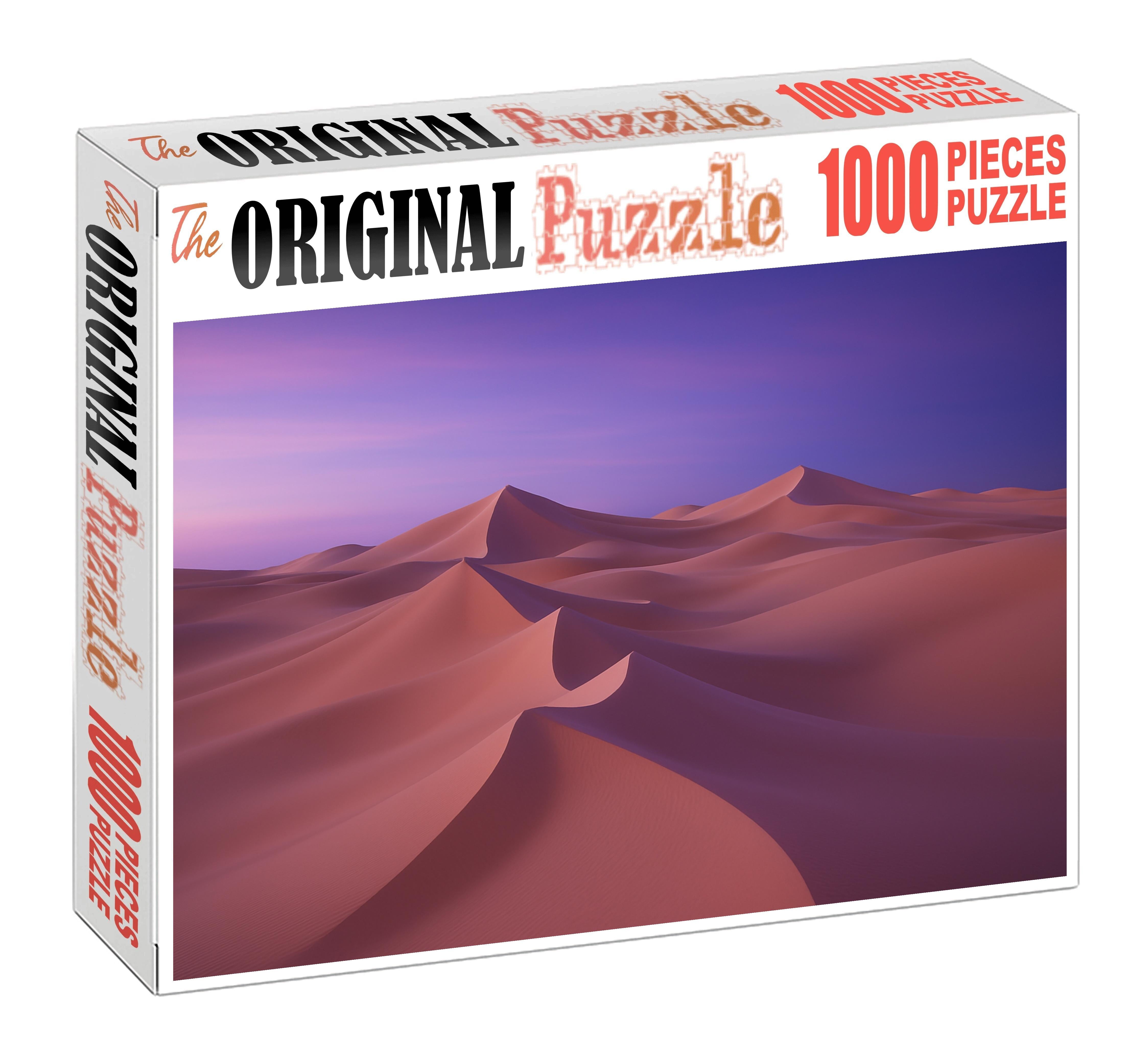 Silken Crest Dune Field At Twilight Puzzle For Adults