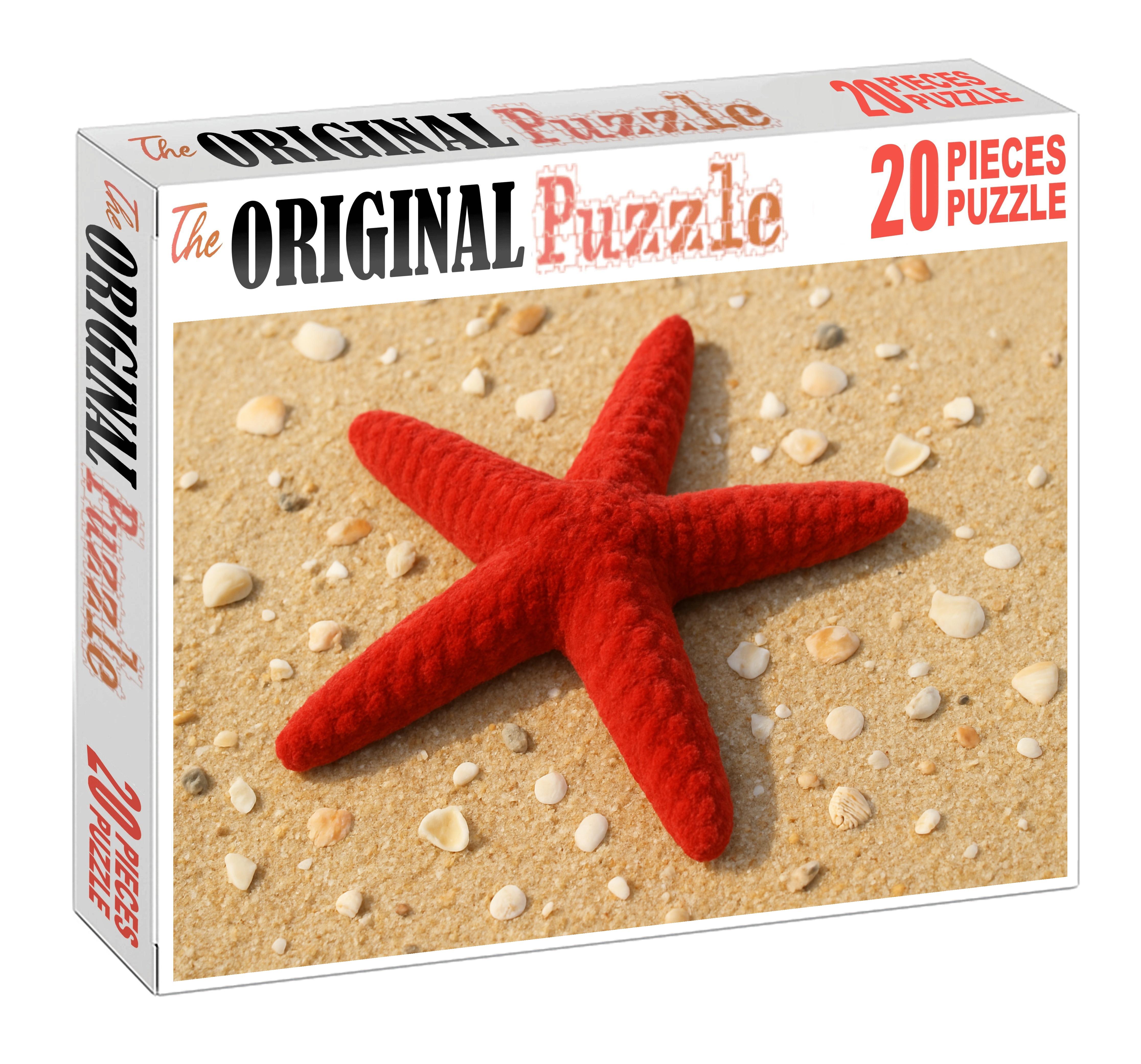 Crimson Velvet Starfish Soft-texured Seafloor Wanderer Family Puzzles