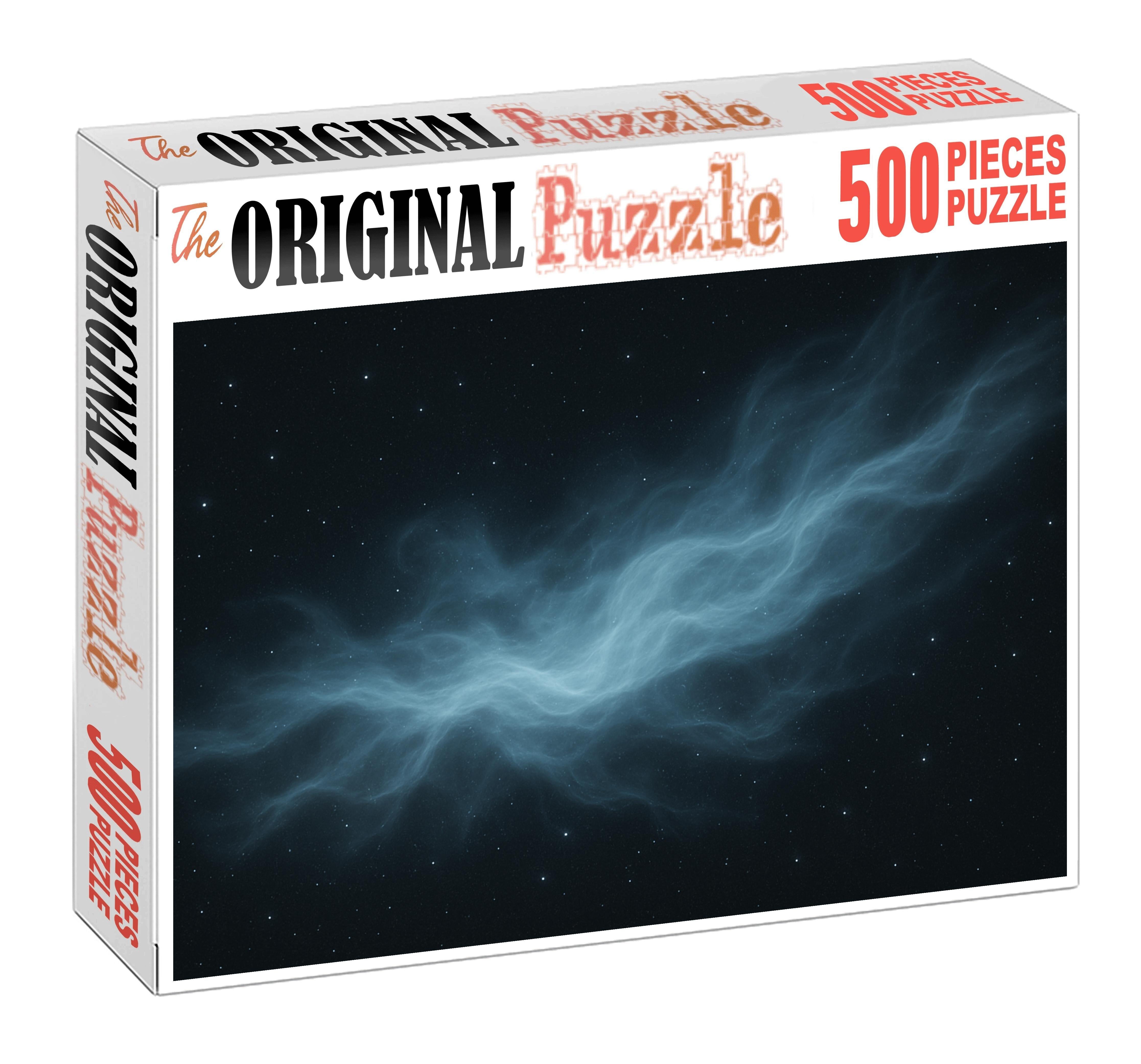 Luminescent Cosmic Veil Custom Jigsaw Puzzle