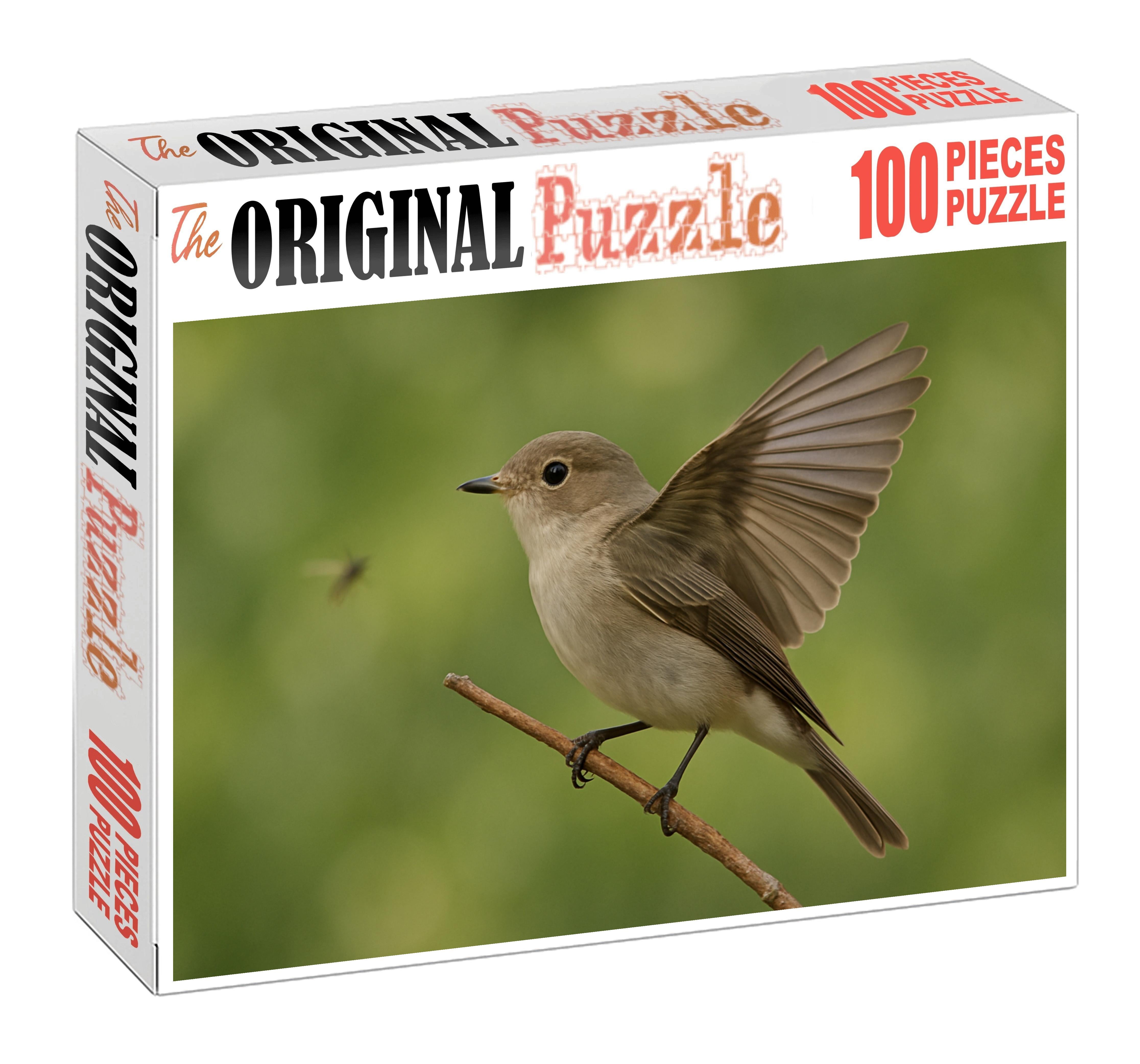 Spotted Flycatcher Subtle Skyhunter Custom Jigsaw Puzzle
