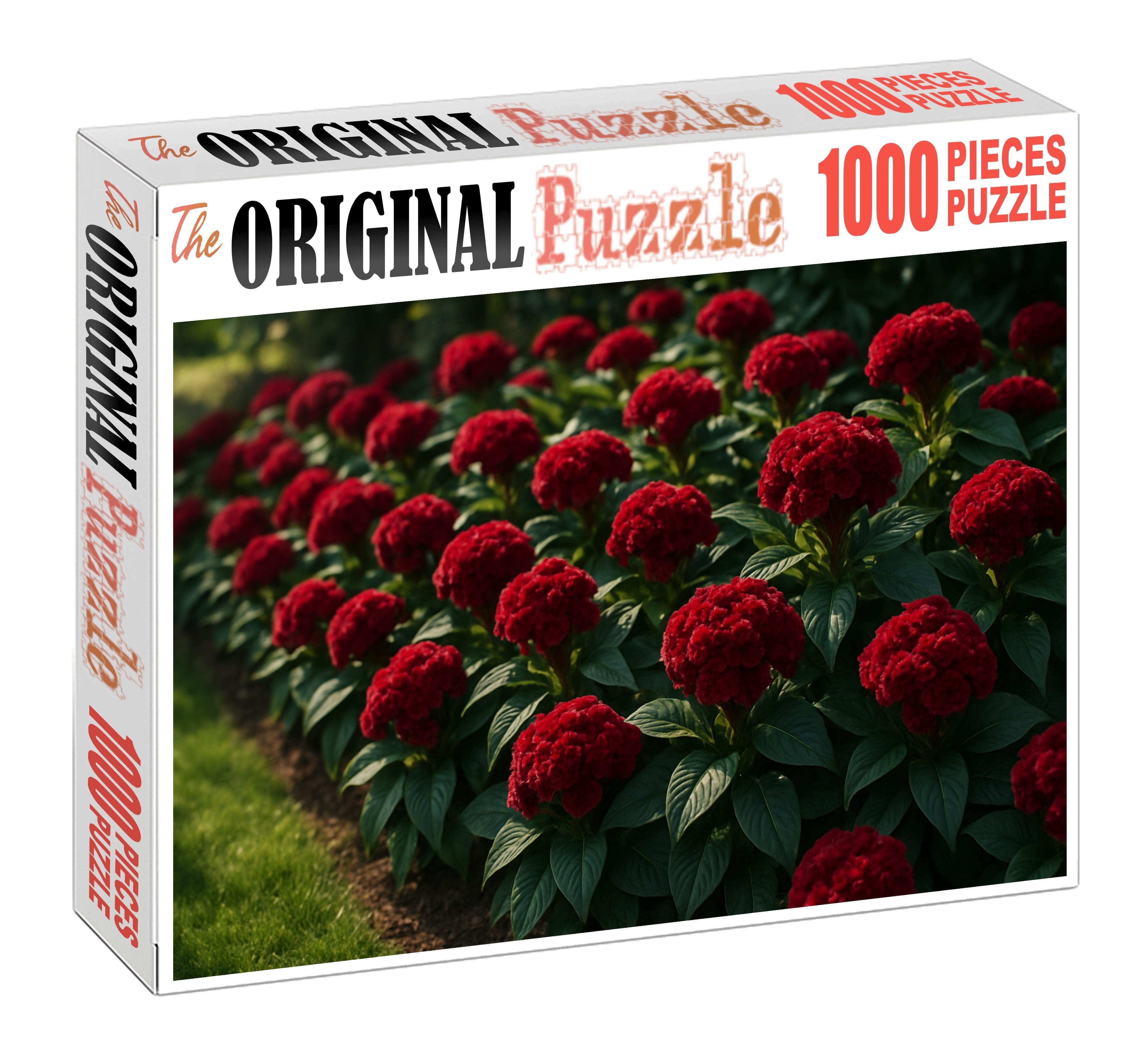 Crimson Velvet Accent Border 200 Piece Puzzle