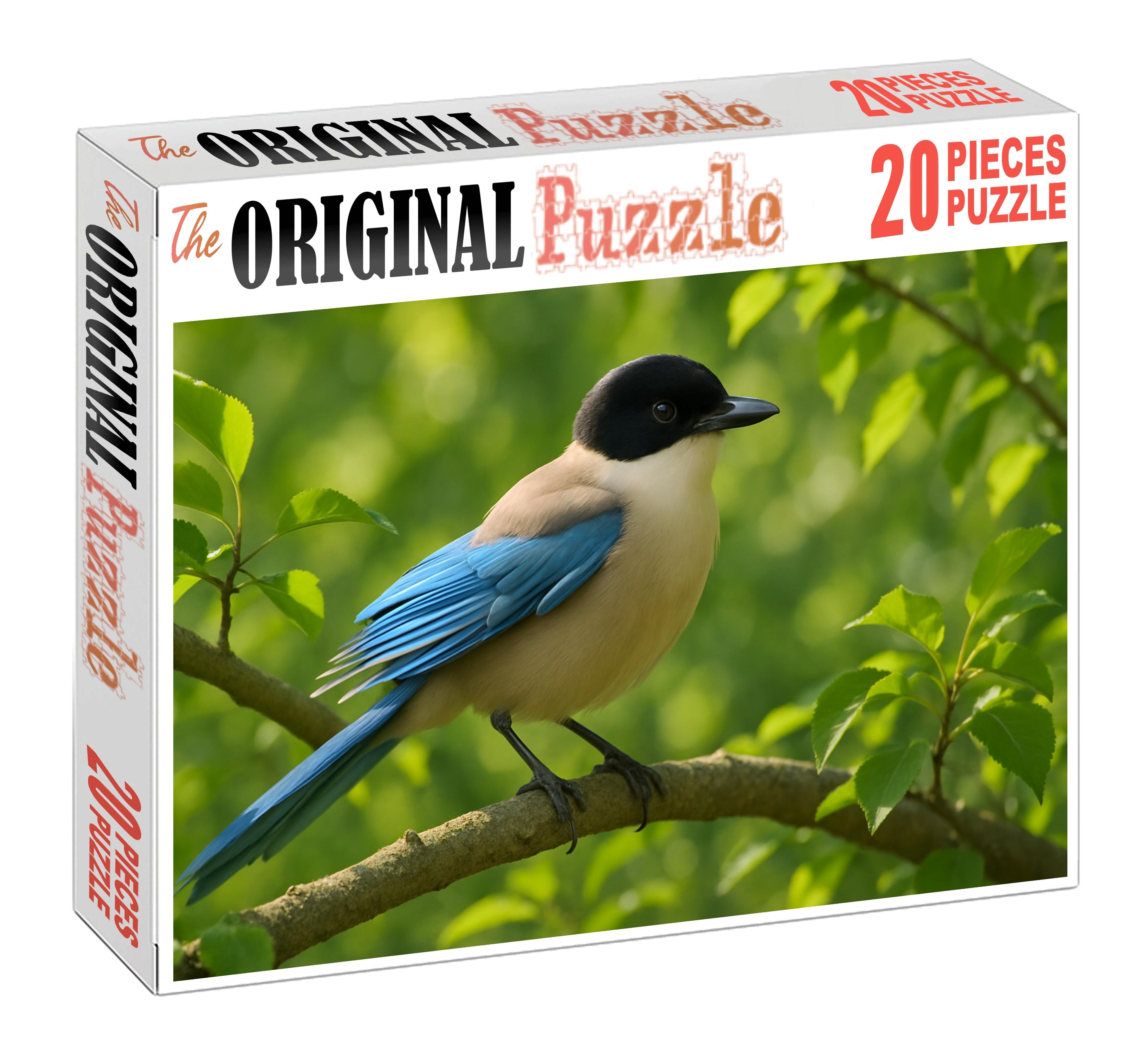 Azure-winged Magpie Sociable Skyglider Premium Puzzle Pieces