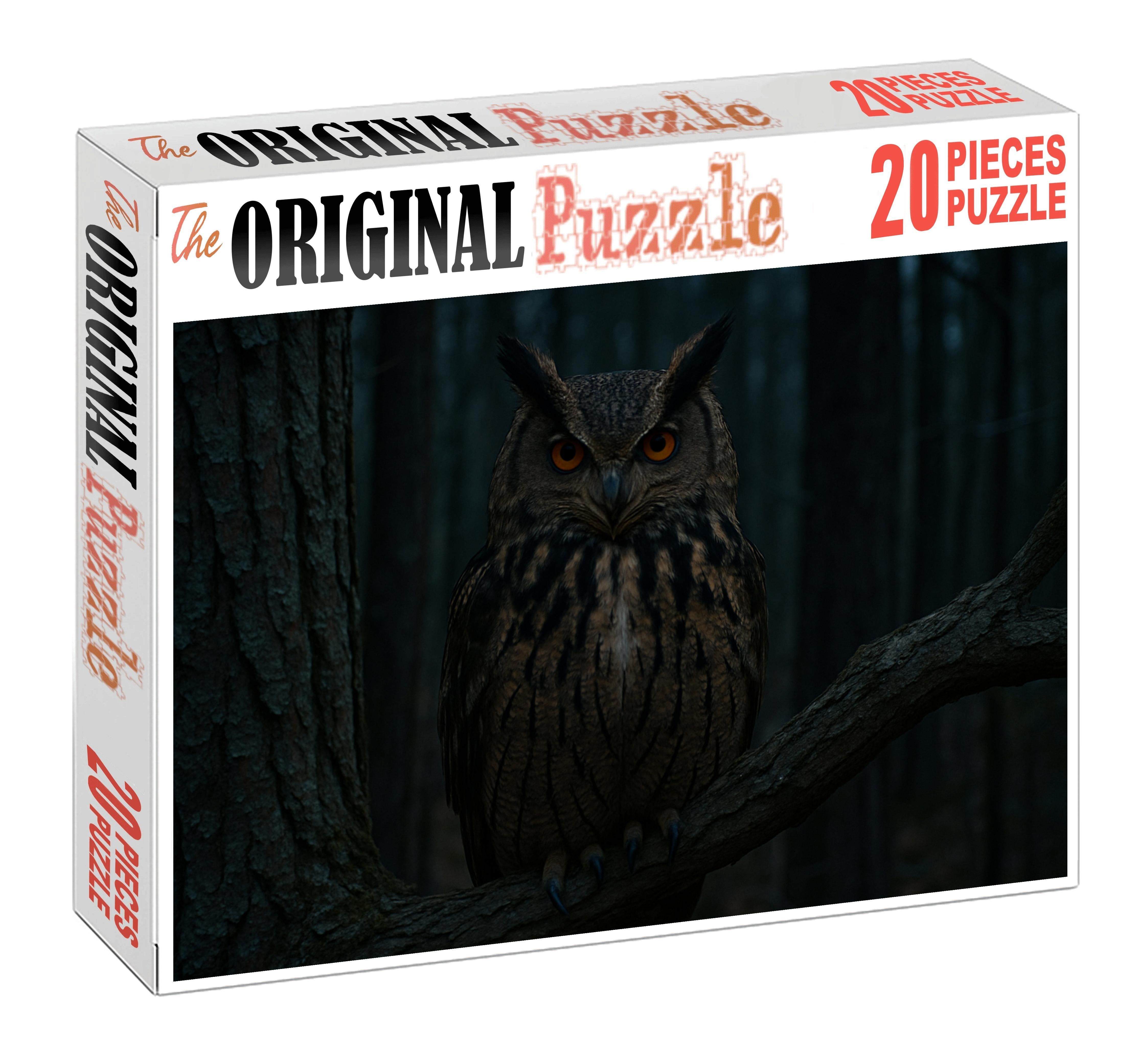 Great Horned Owl Nocturnal Forest Sentinel Challenging Puzzles