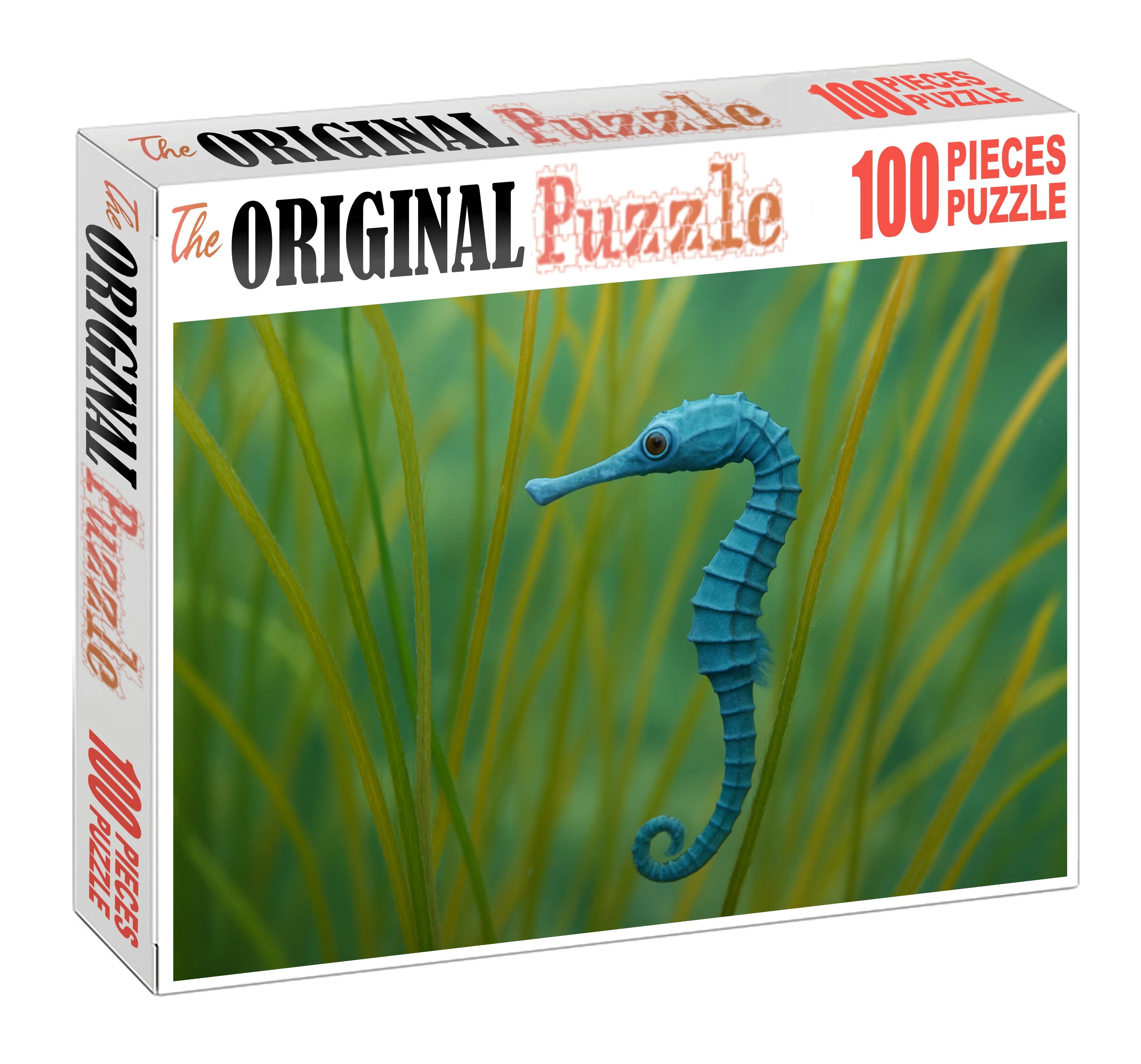 Sapphire Pipehorse Delicate Seahorse Relative With Elongated Snout And Camouflaged Armor 200 Piece Puzzle