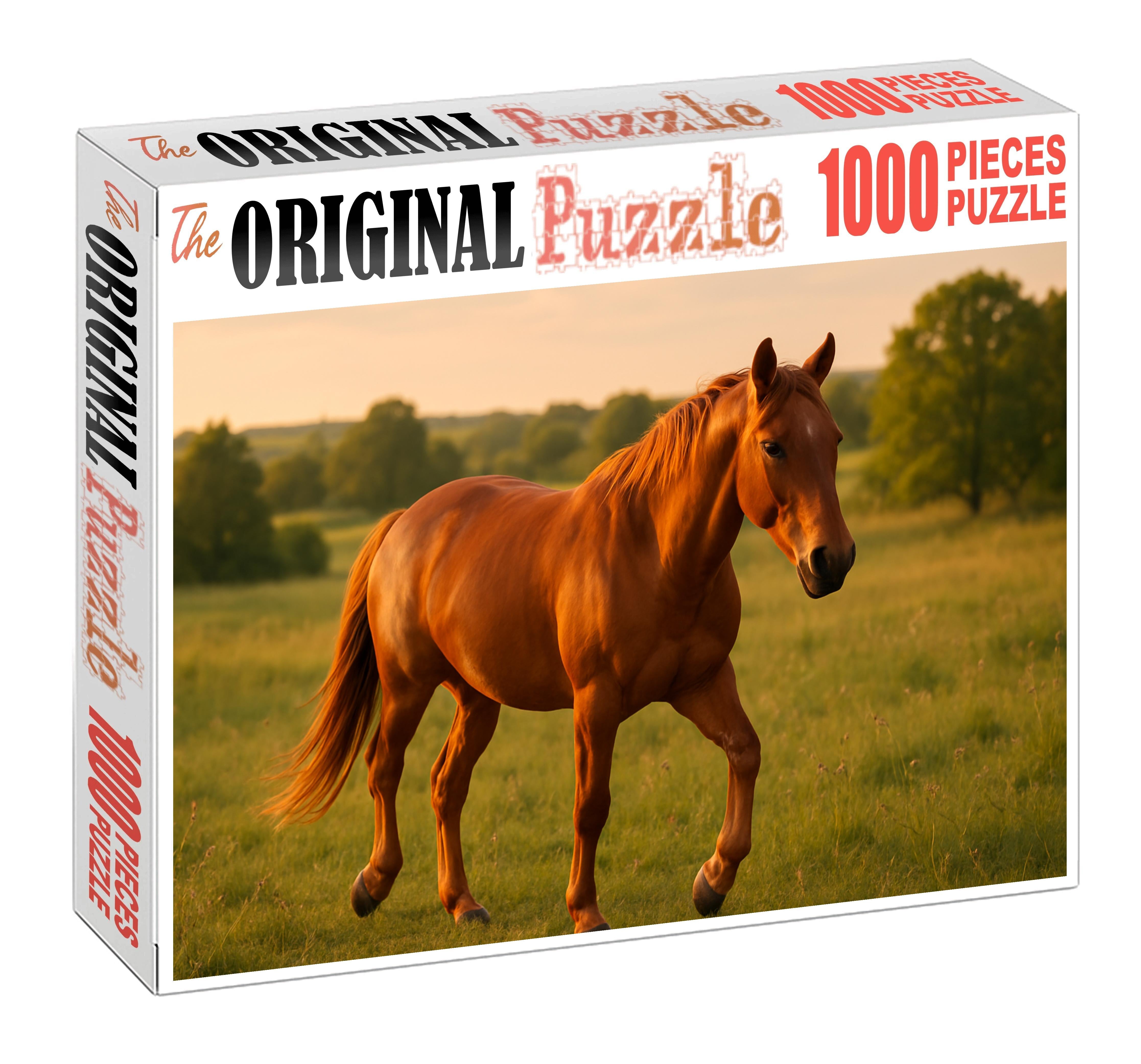 Cinnamon Breeze Warm Sorrel Quarter Horse Mare With Steady Gait 500 Piece Puzzle