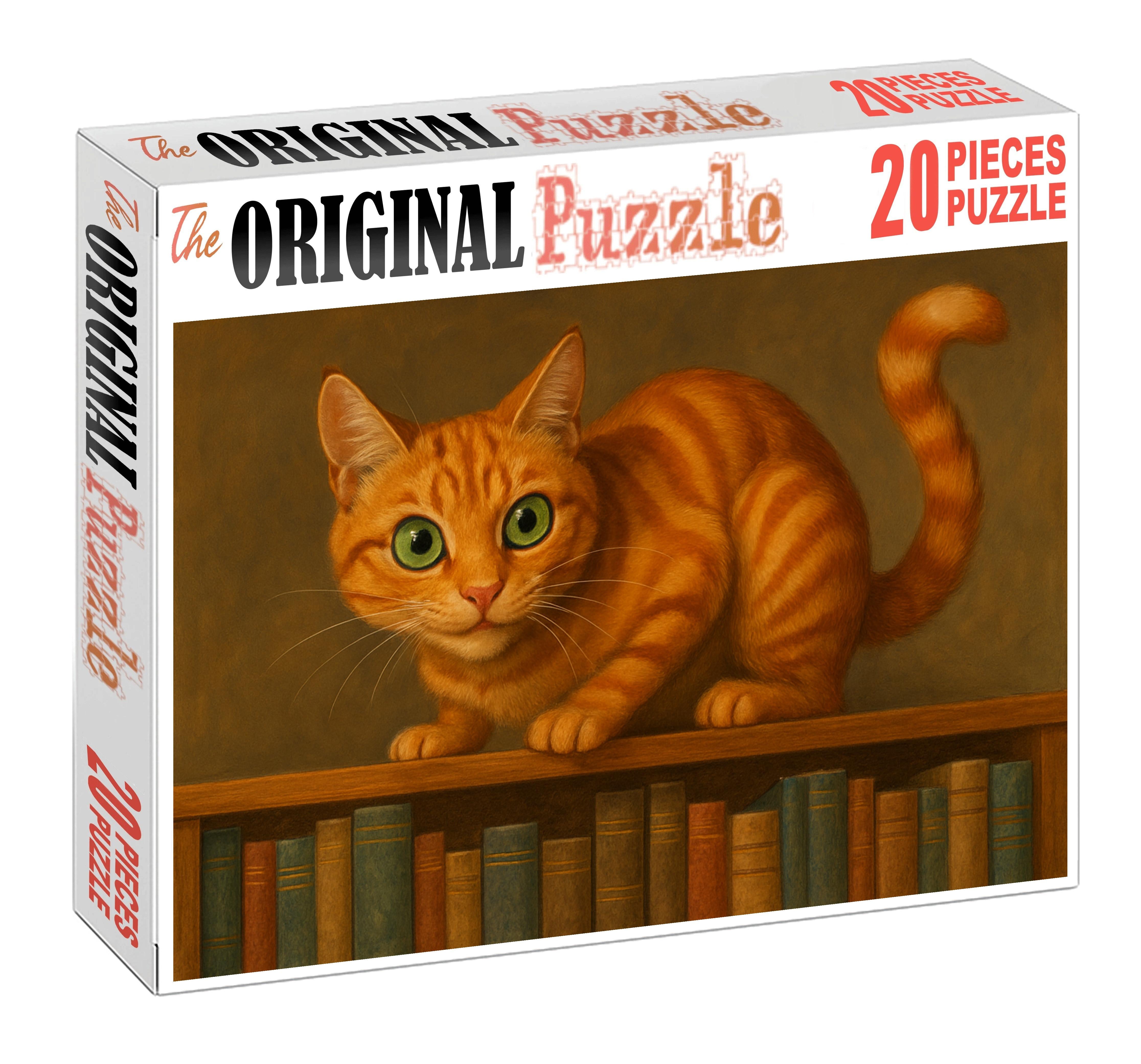 Coral Flame Vibrant Orange Tabby With Spirited Energy Family Puzzles