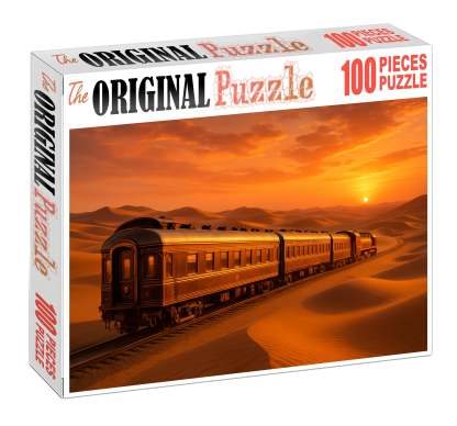 Golden Oasis Luxury Train Opulent Electric Sleeper With Gourmet Dining 20 Piece Puzzle