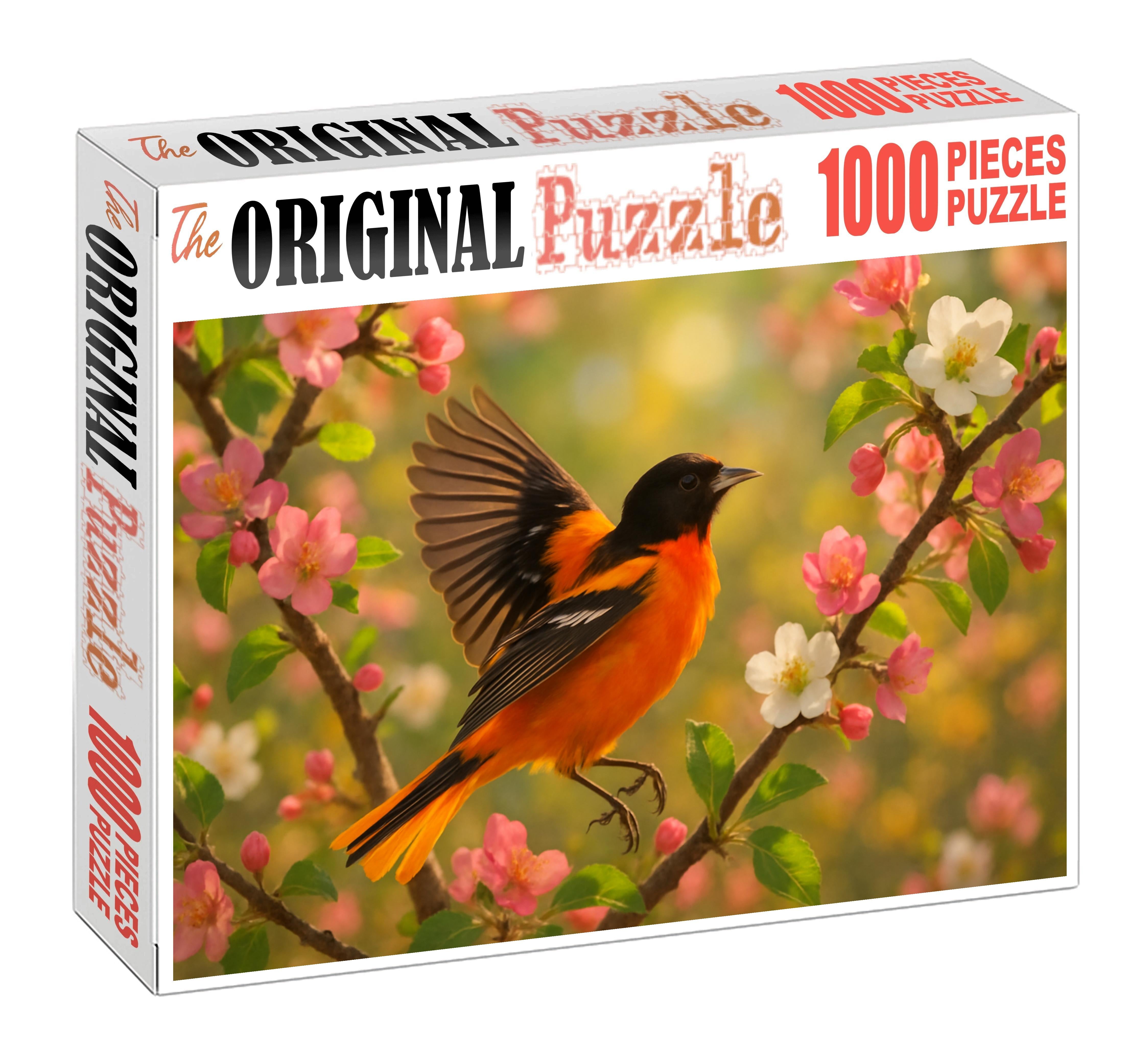 Sunset Oriole A Living Flame In The Canopy Unique Puzzle Design