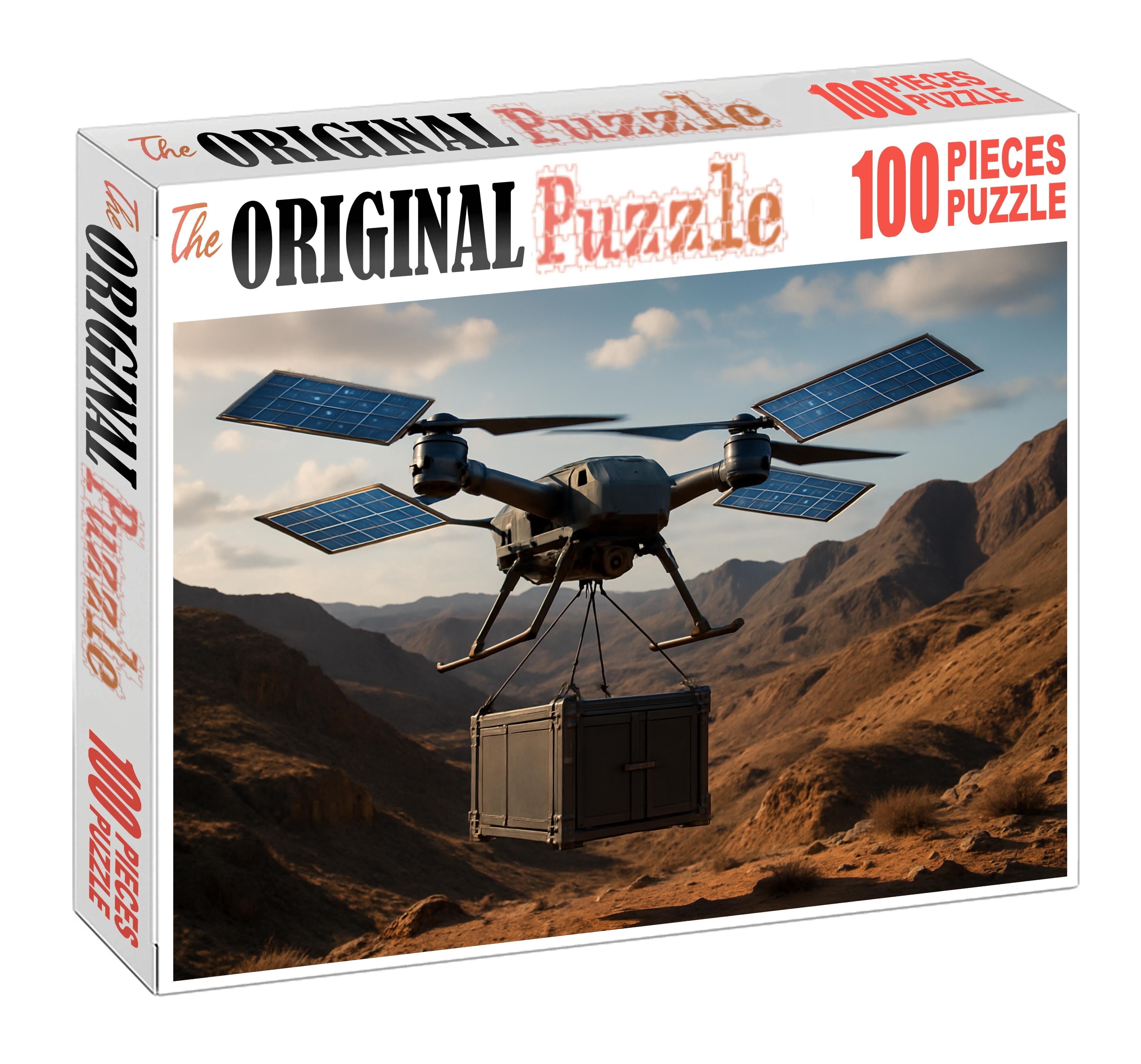Hybrid Solar-electric Cargo Drone 300 Piece Puzzle