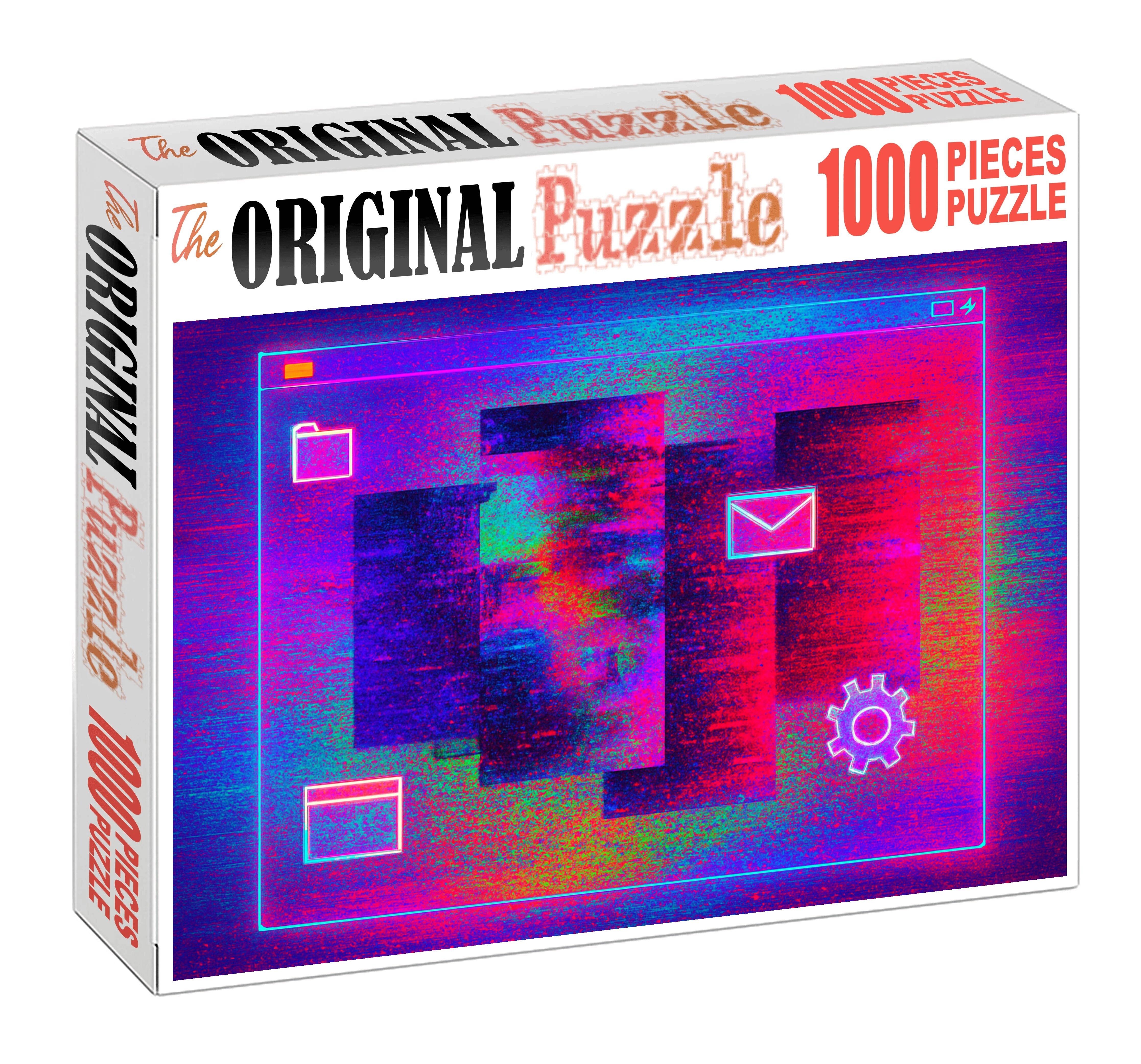 Post-internet Art Scene Glitch Aesthetics And Conceptual Remix 50 Piece Puzzle