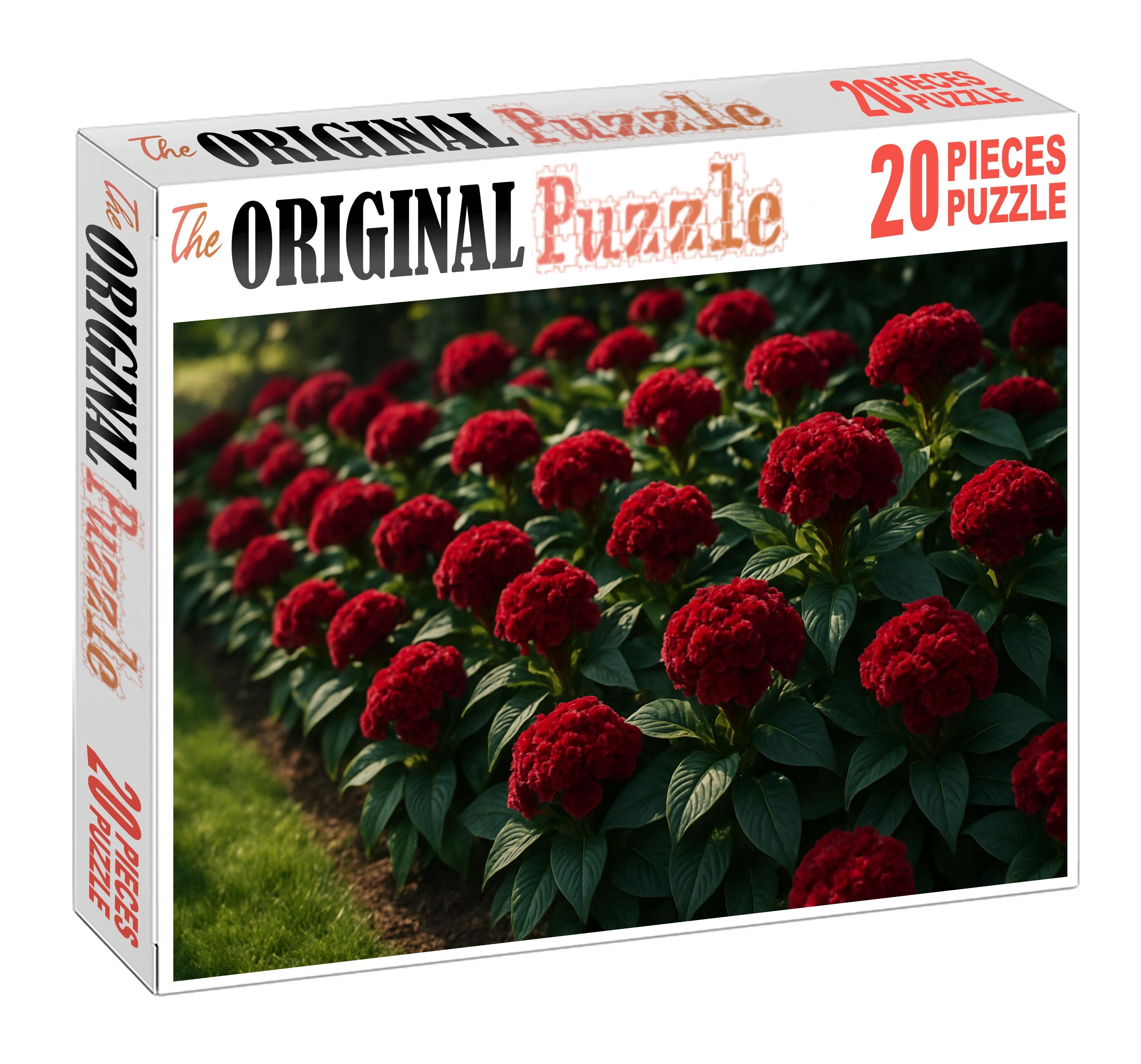 Crimson Velvet Accent Border 200 Piece Puzzle