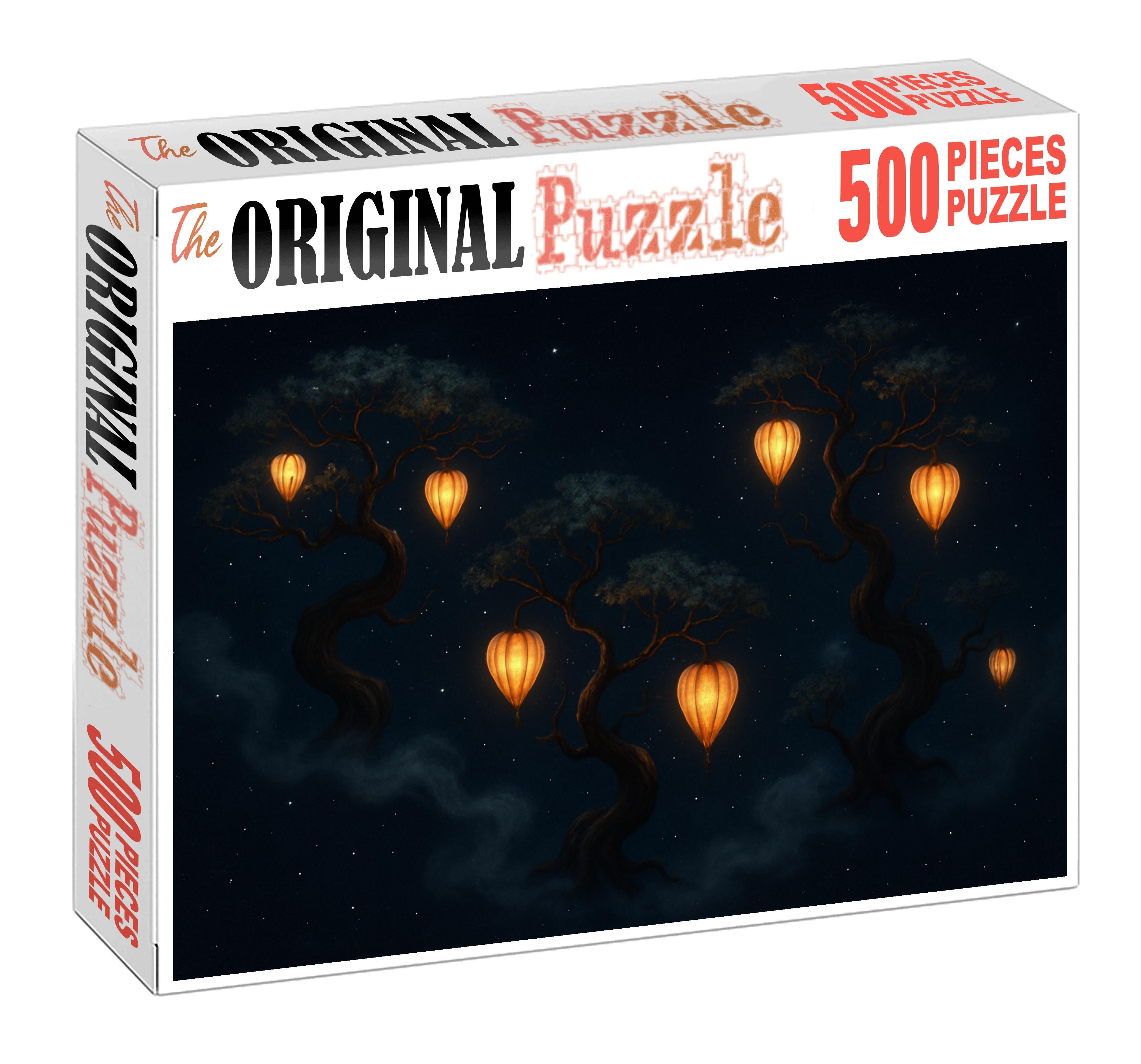 Celestial Orchard Of Floating Lantern Fruits Puzzle Collection