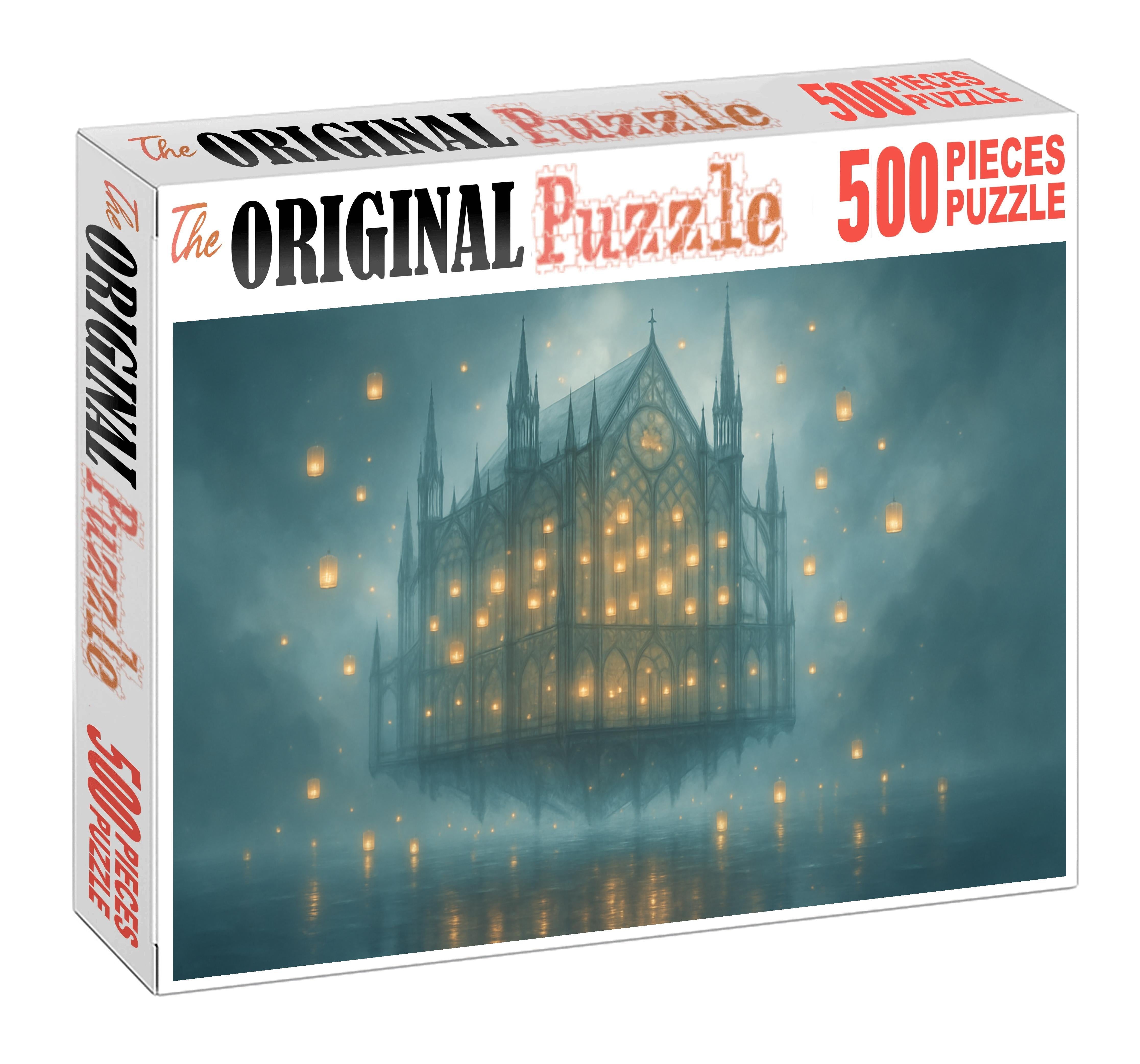 Ephemeral Cathedral Of Floating Lanterns 1000 Piece Puzzle