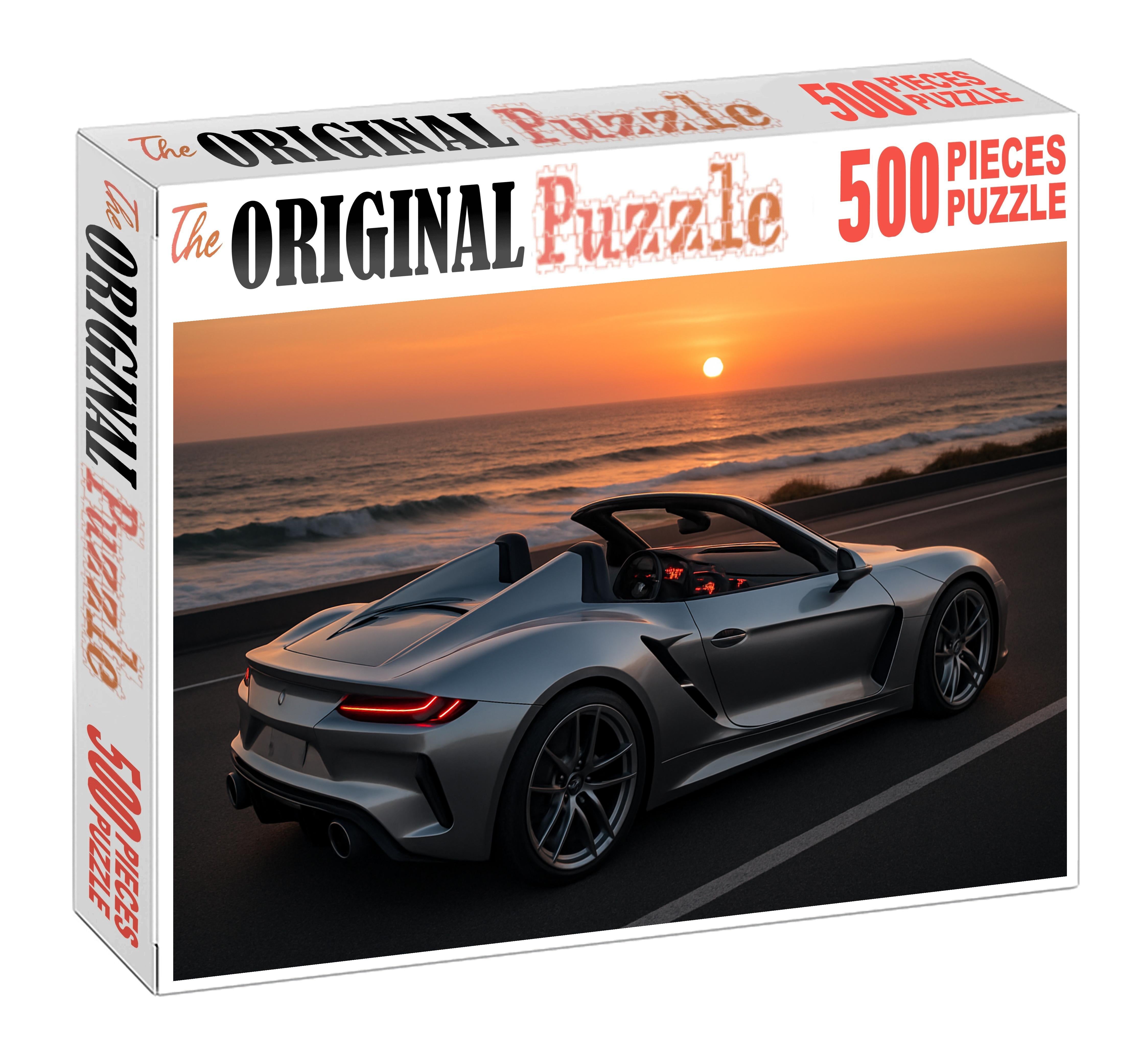 Cobalt Thunderbolt Twin-turbocharged Muscle Roadster Custom Jigsaw Puzzle