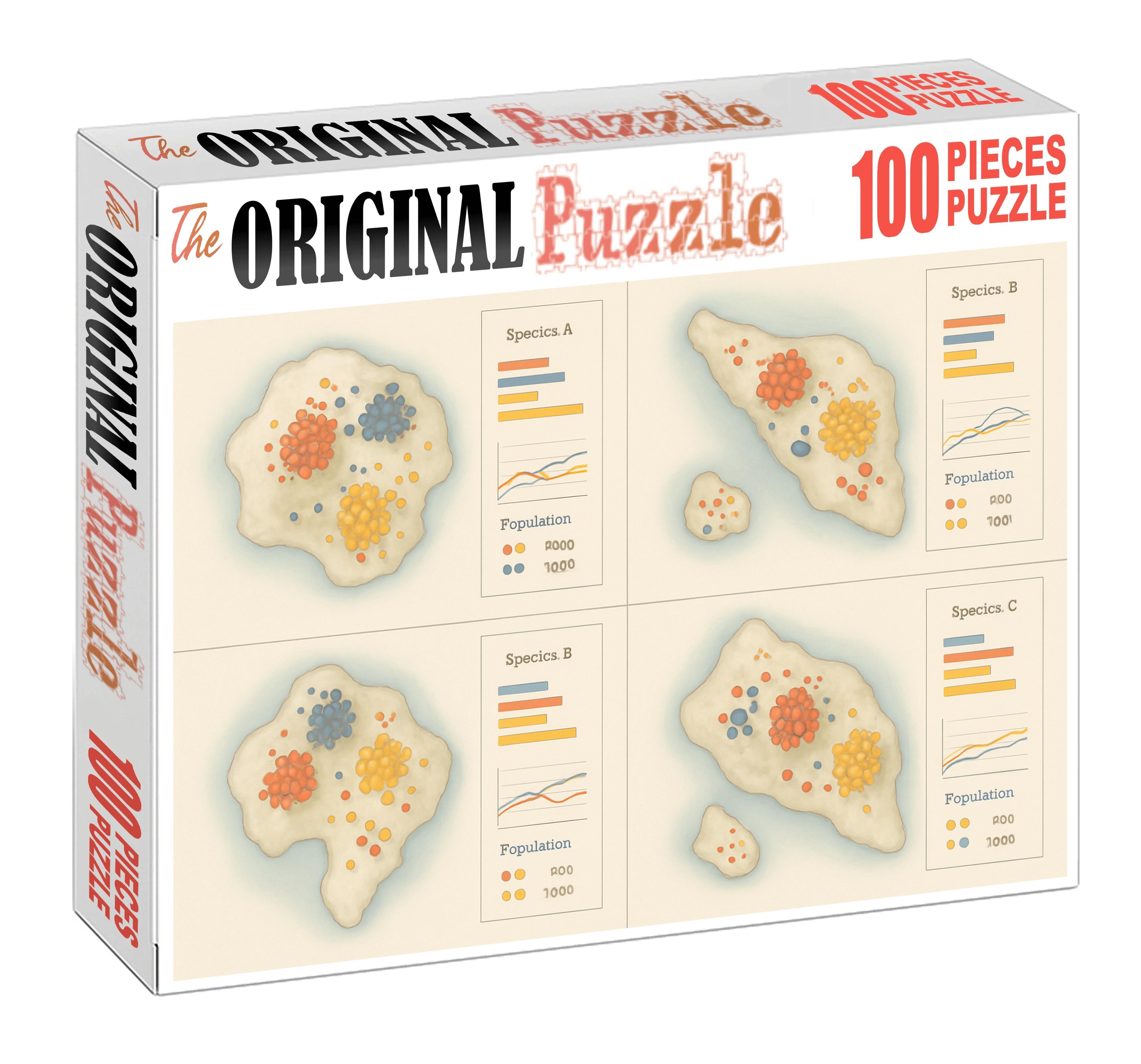 Island Biogeography Species Distribution Map Puzzle For Kids