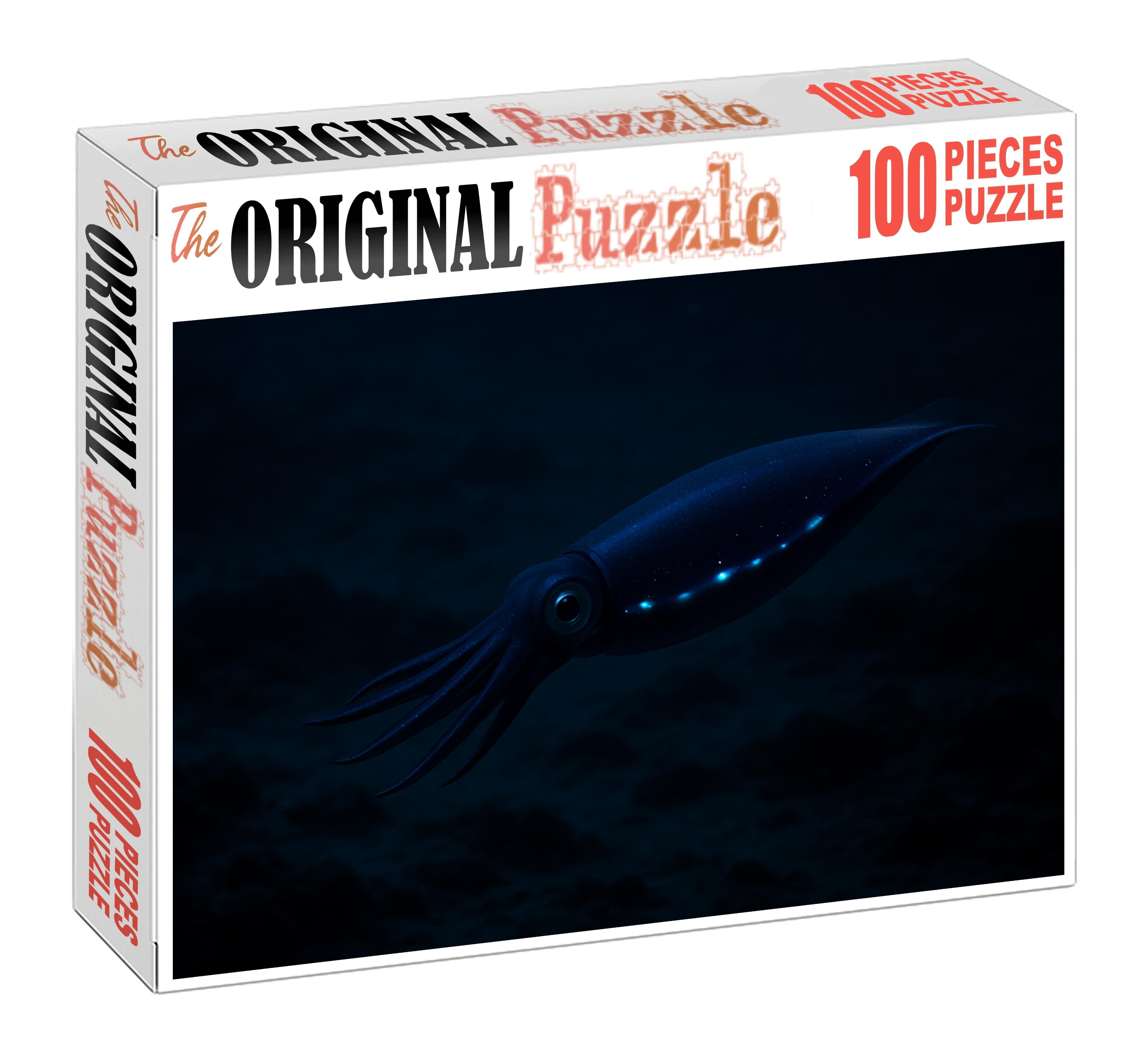 Steel Blue Lantern Squid Nocturnal Jet-propelled Predator With Photophores Puzzle Collection