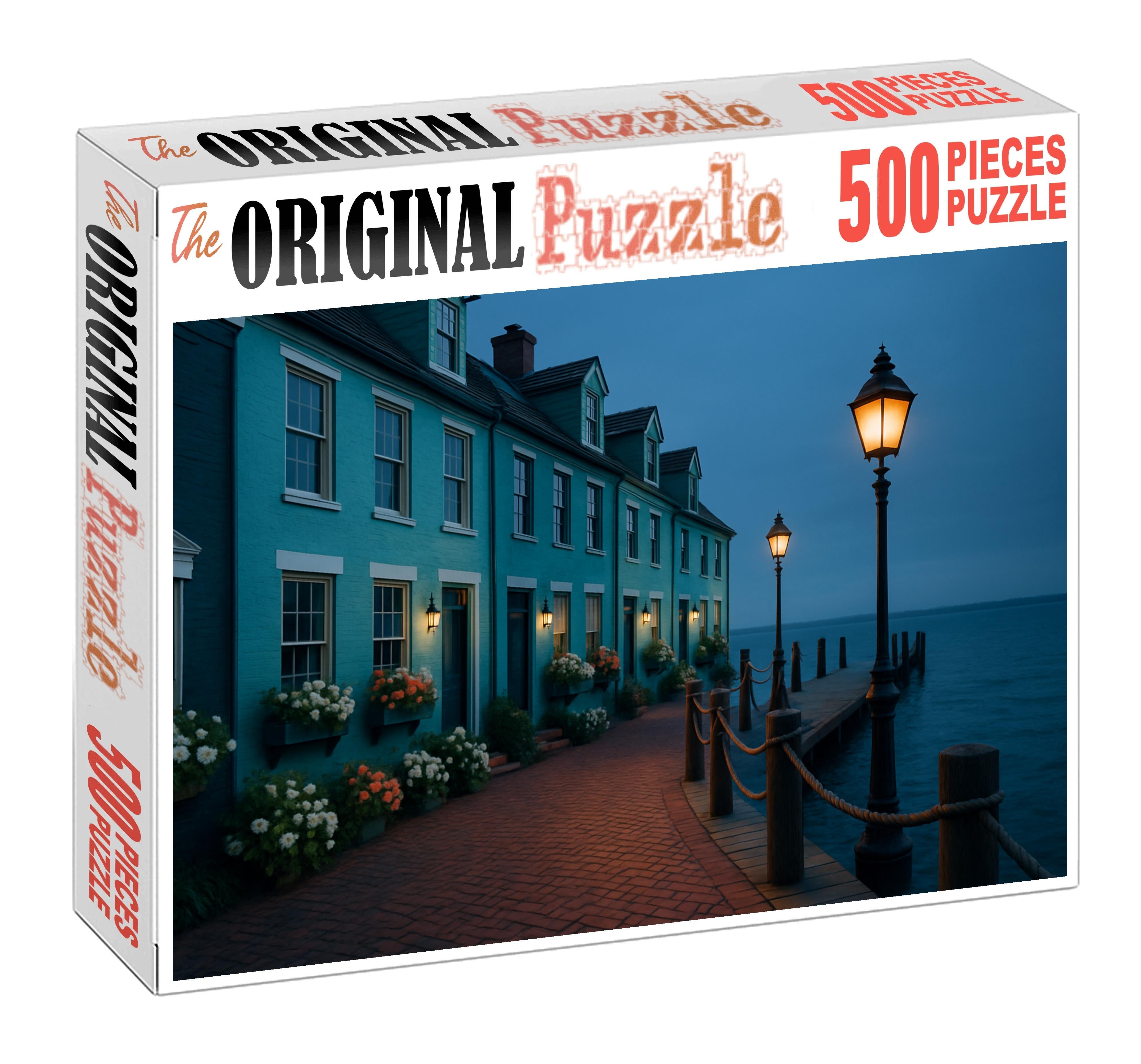 Turquoise Dockside Row Puzzle Fun