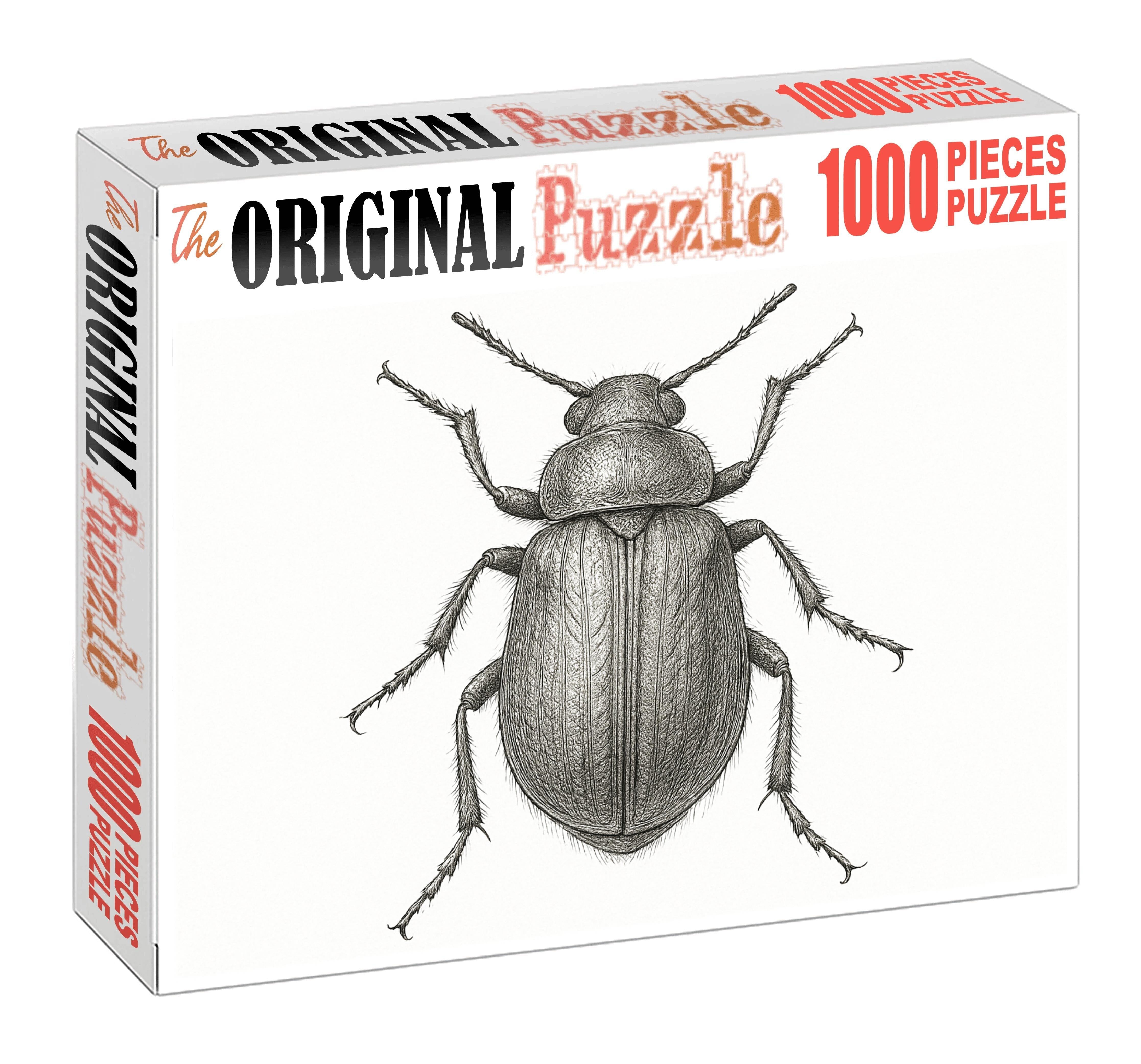 Intricate Insect Anatomy Study Technical Pen Drawing With Fine Detailing Large Format Puzzle