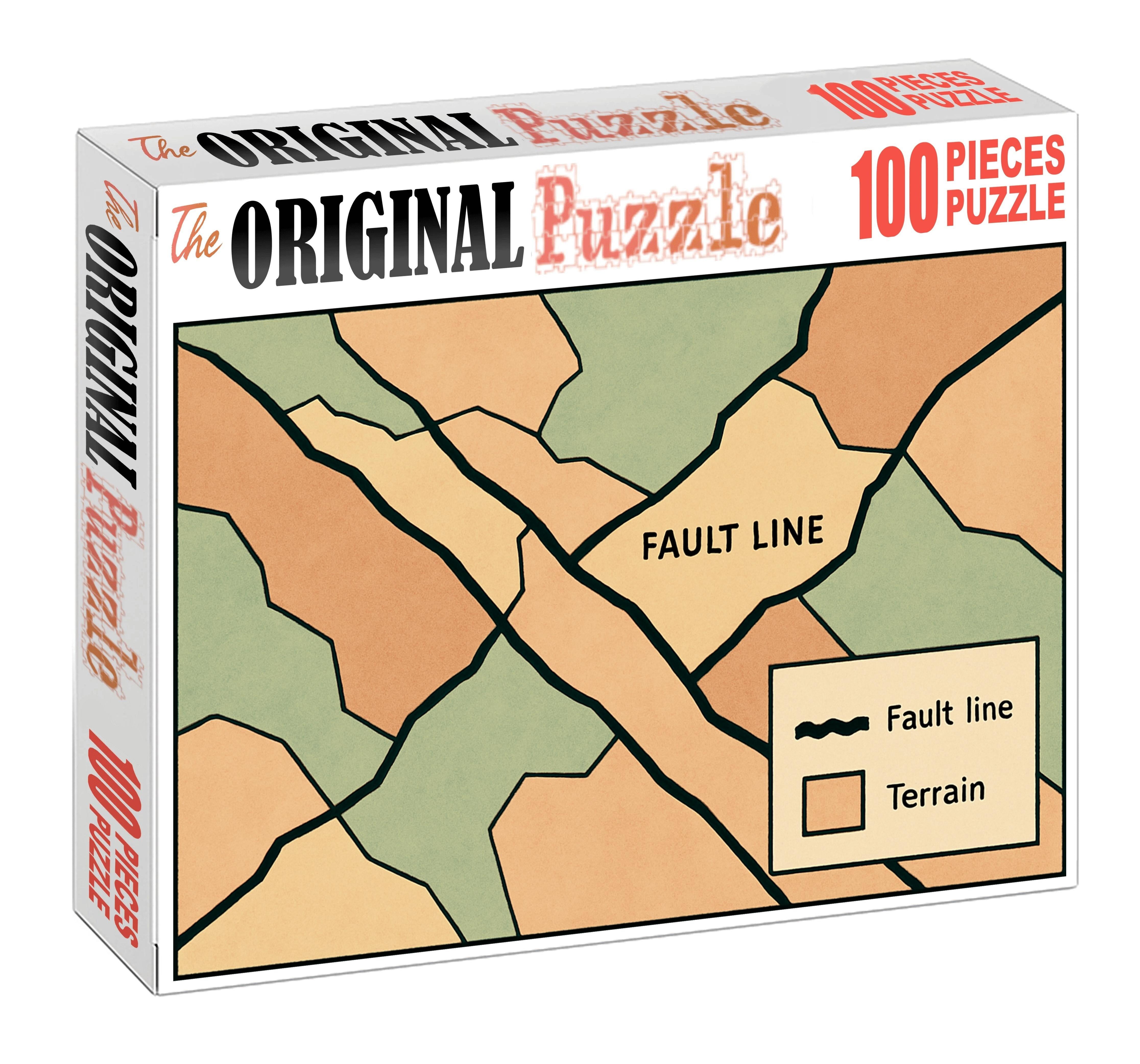 Geological Fault Line Diagram 500 Piece Puzzle