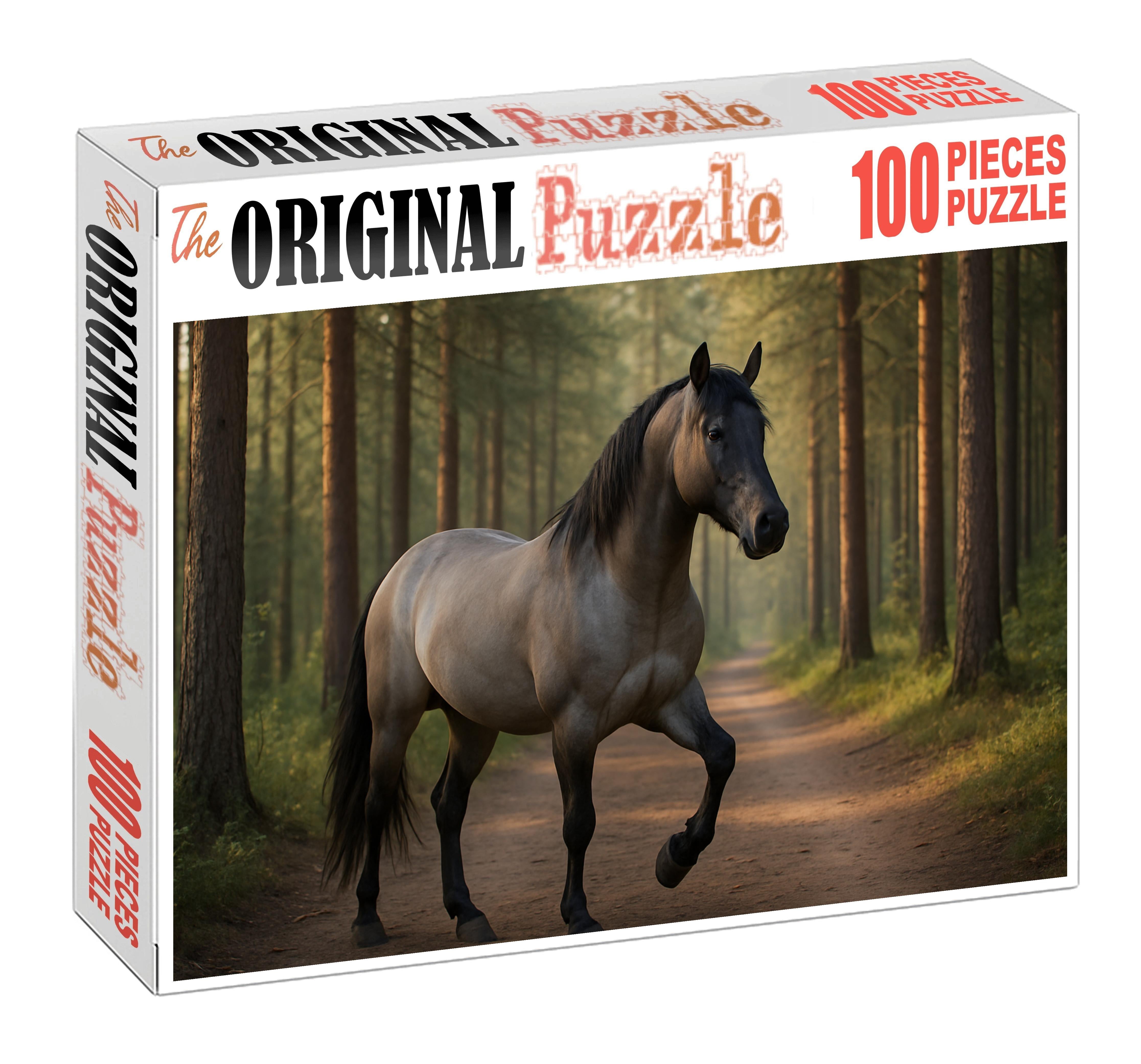 Stormy Horizon Rugged Grullo Gelding With Steady Trail Gait Puzzle Collection