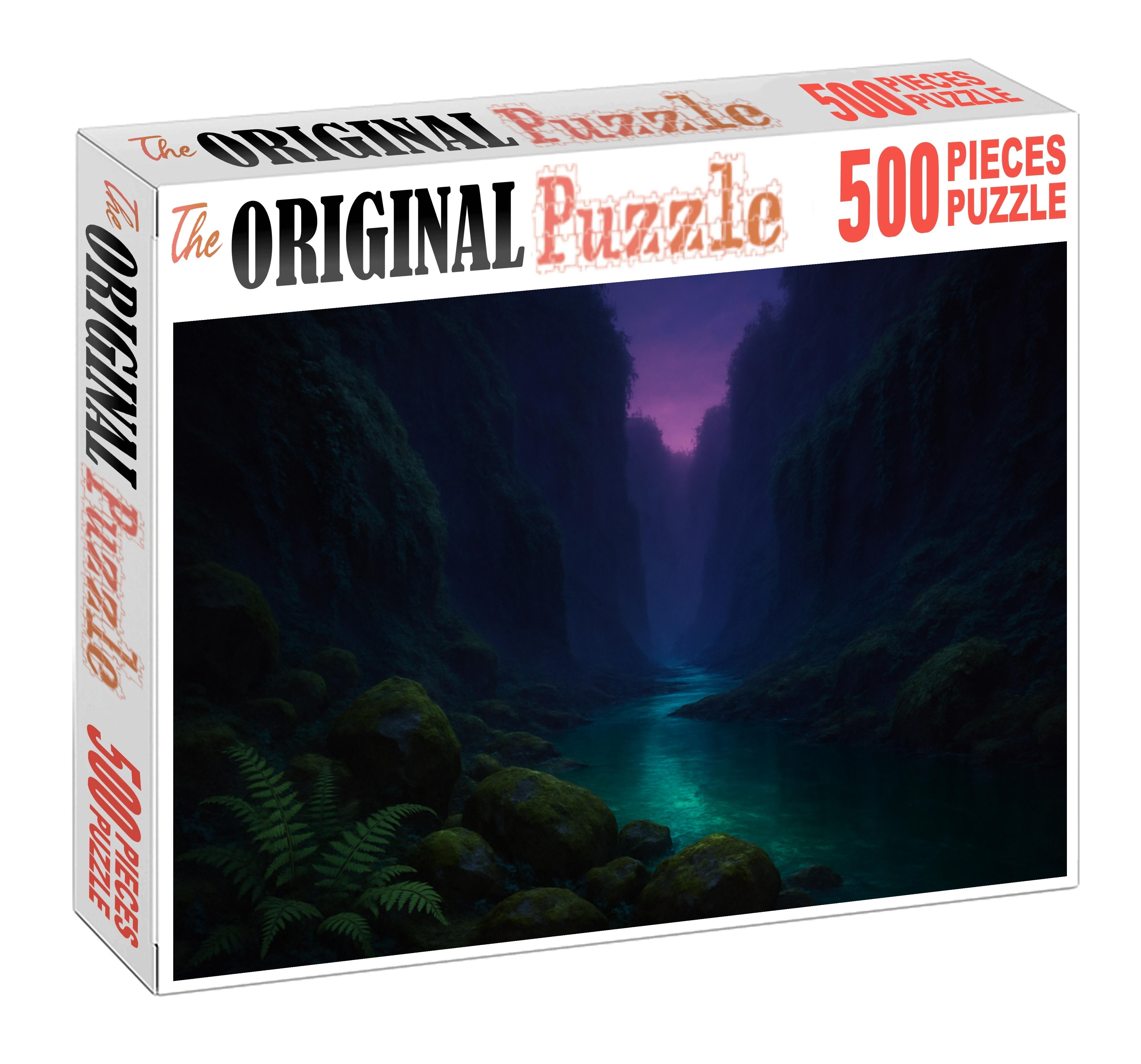 Emerald Twilight Ravine Puzzle For Adults