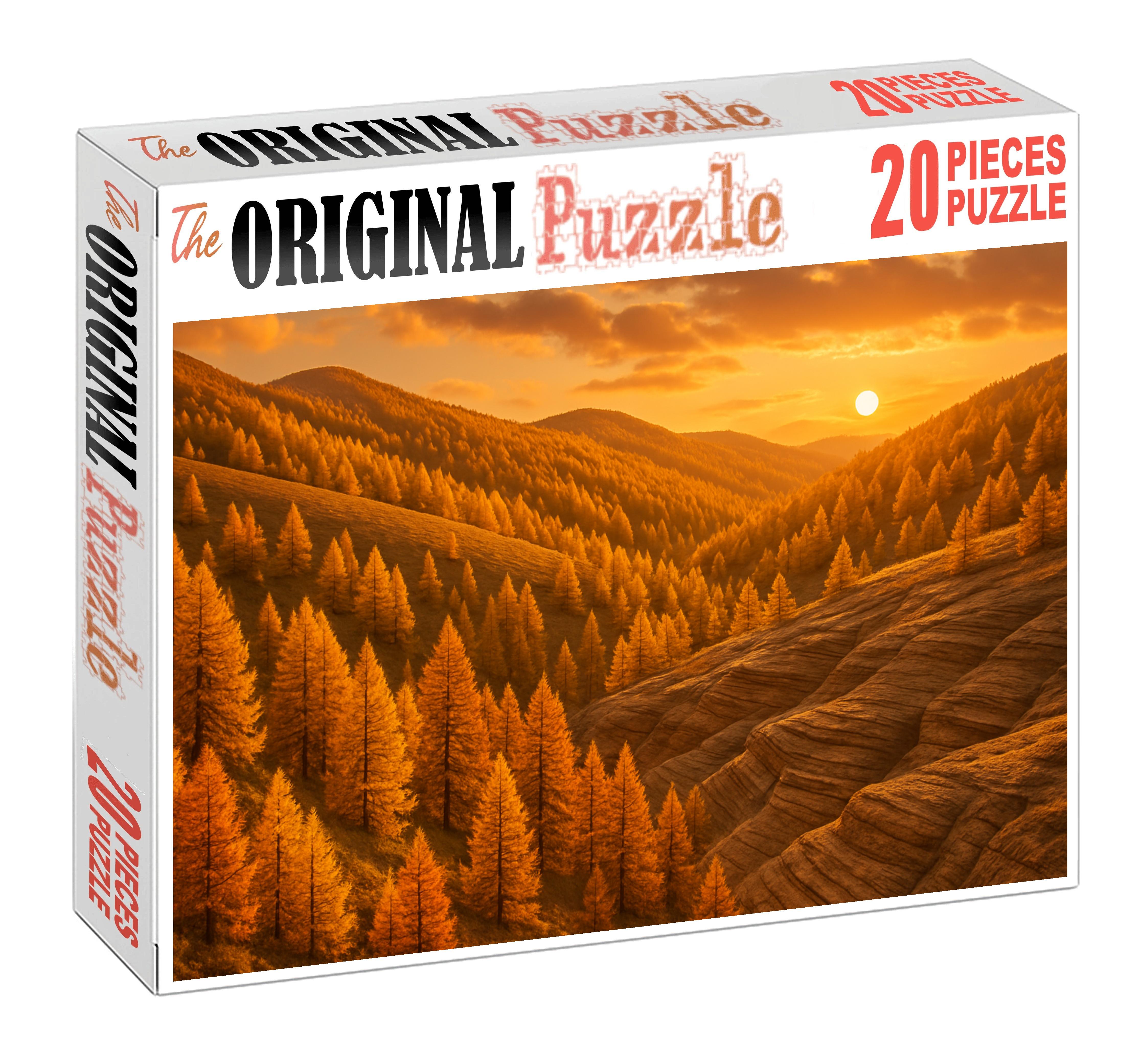 Golden Larch Slopes Puzzle For Adults
