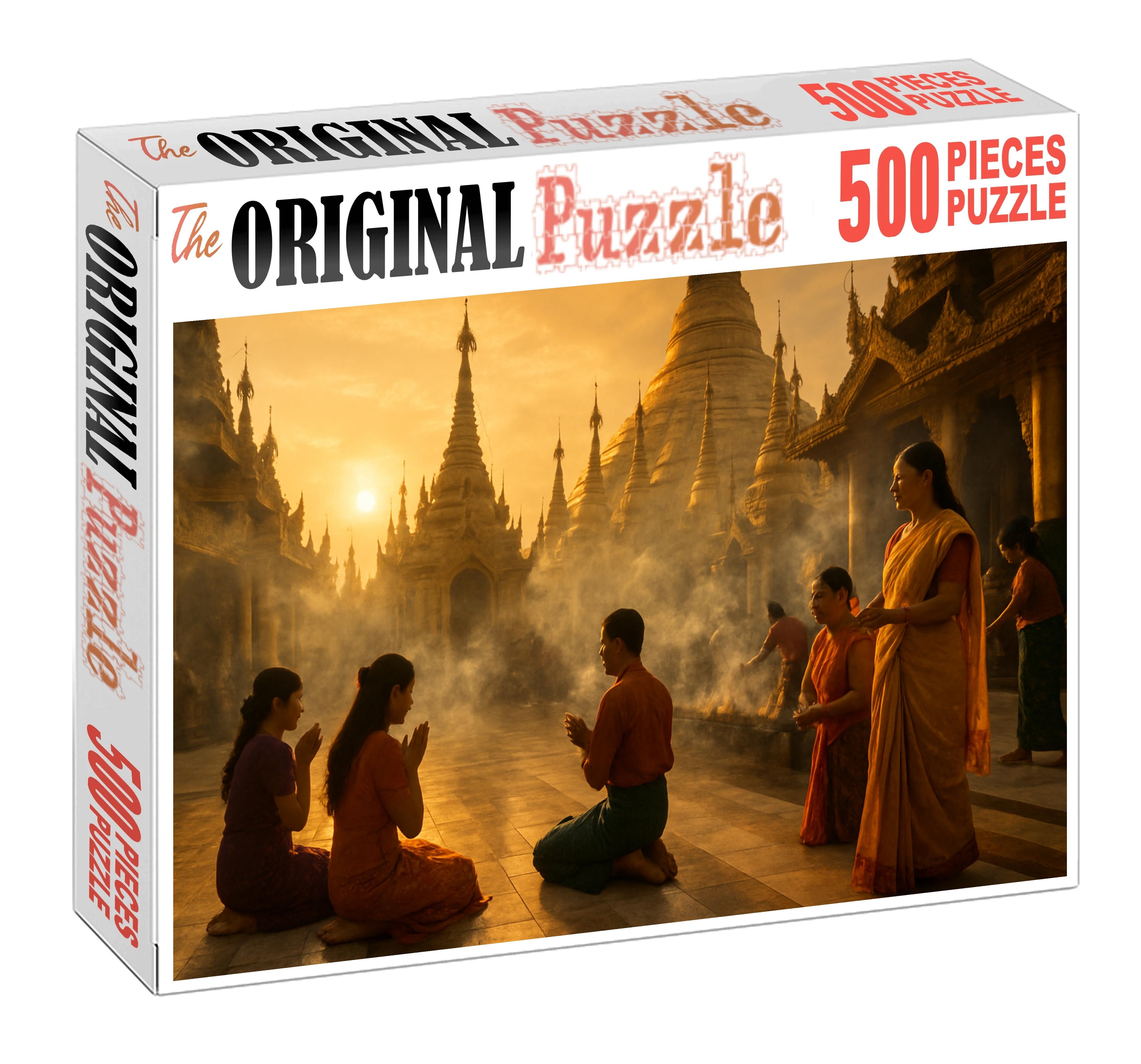 Shwedagon Pagoda Yangon Myanmar Recognized By 7035 Globally As A Gilded Spiritual Landmark Unique Puzzle Design