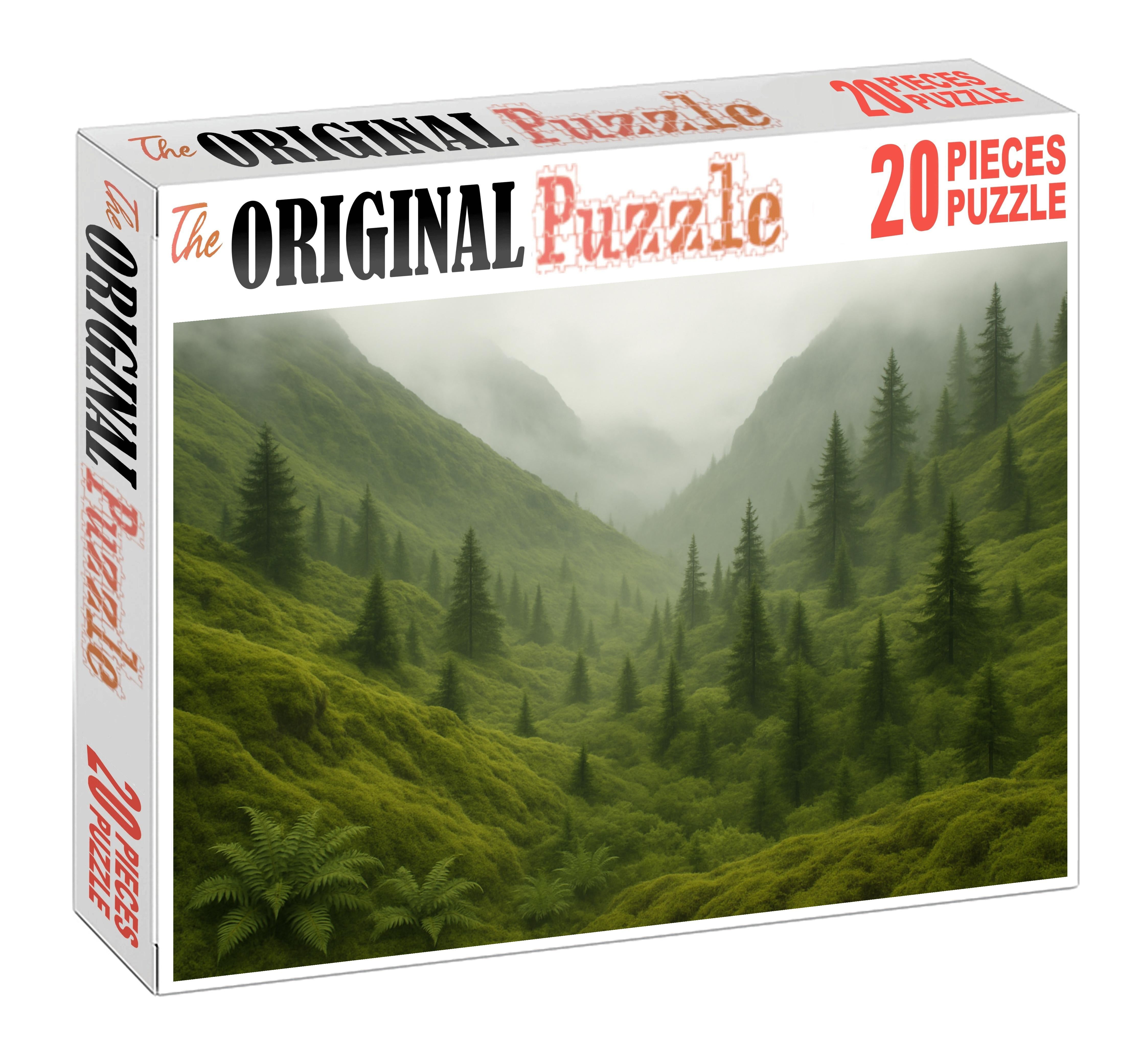 Verdant Volcanic Ridge Premium Puzzle Pieces