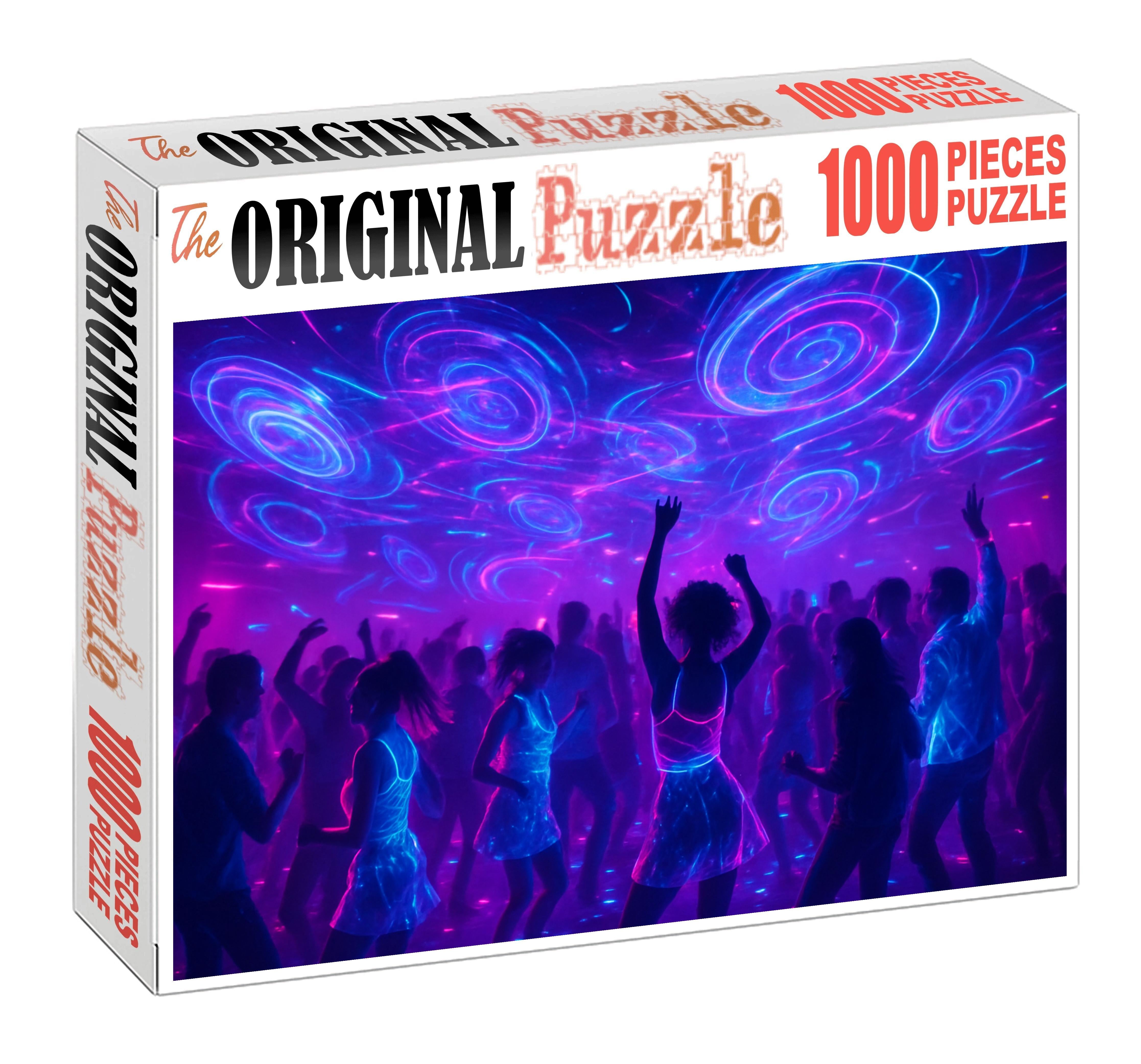 Digital Dreamwave Party Euphoric Synth Grooves And Neon Backdrops Mini Puzzle
