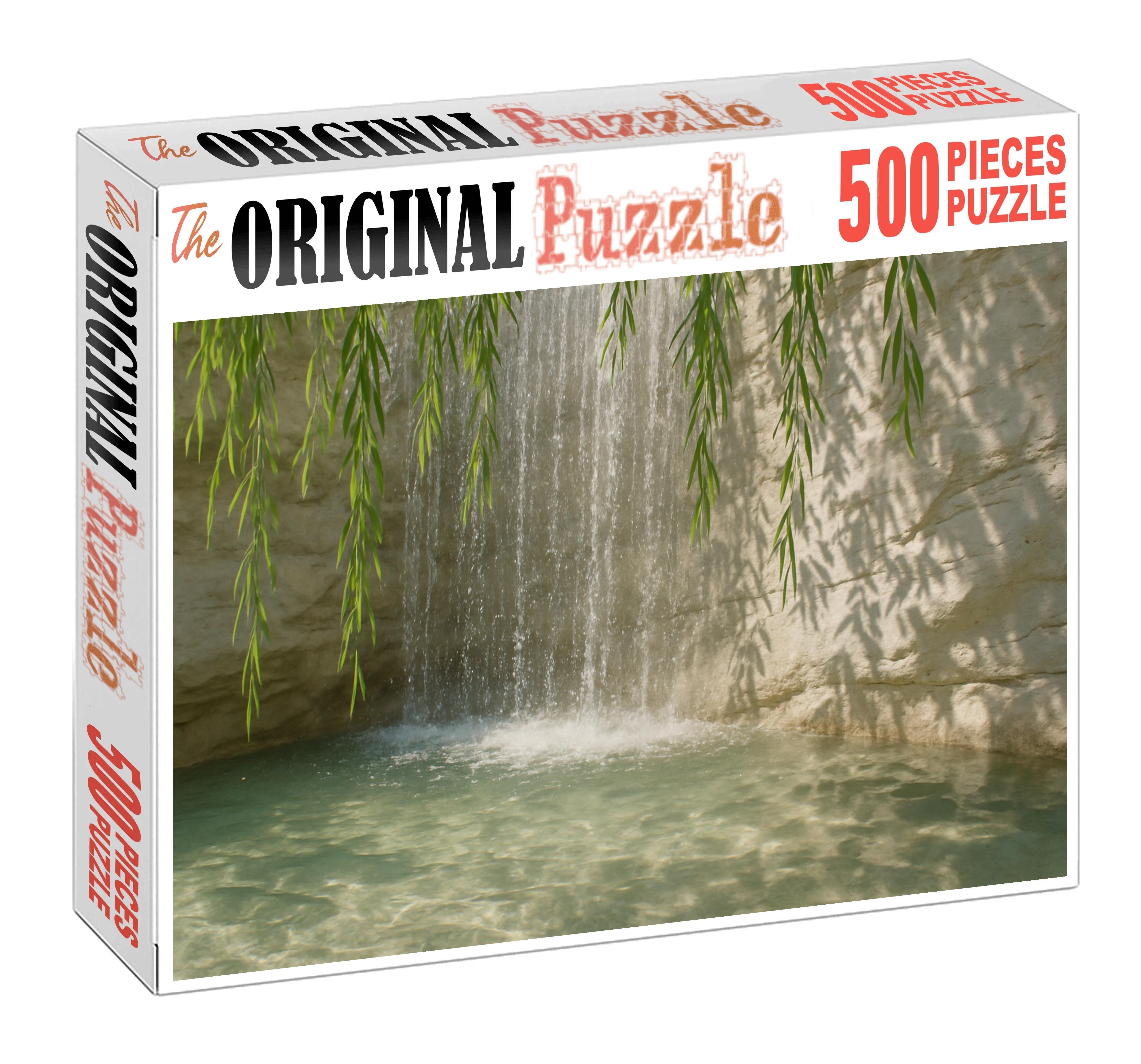 Whispering Willow Curtain Large Format Puzzle