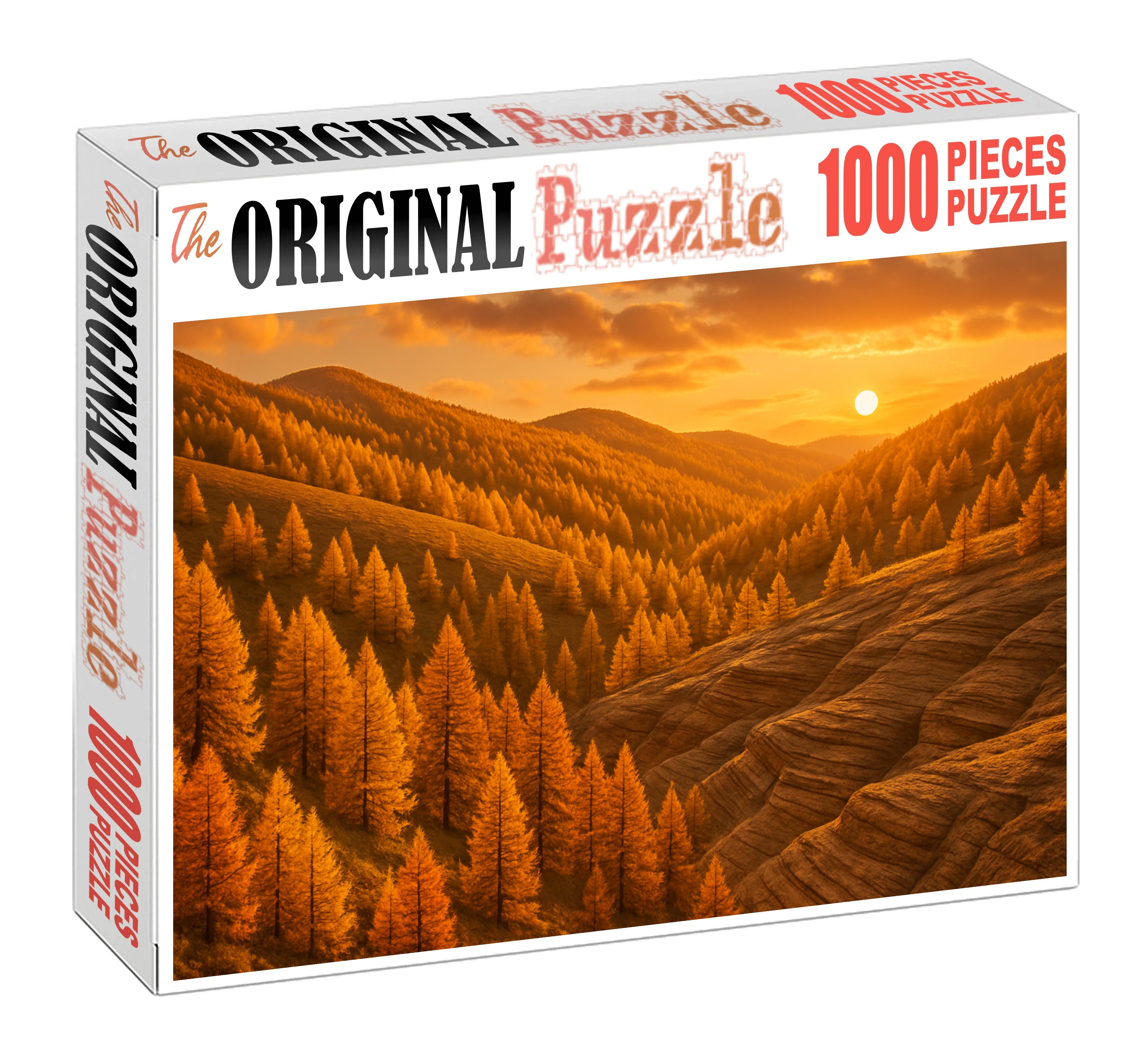 Golden Larch Slopes Puzzle For Adults