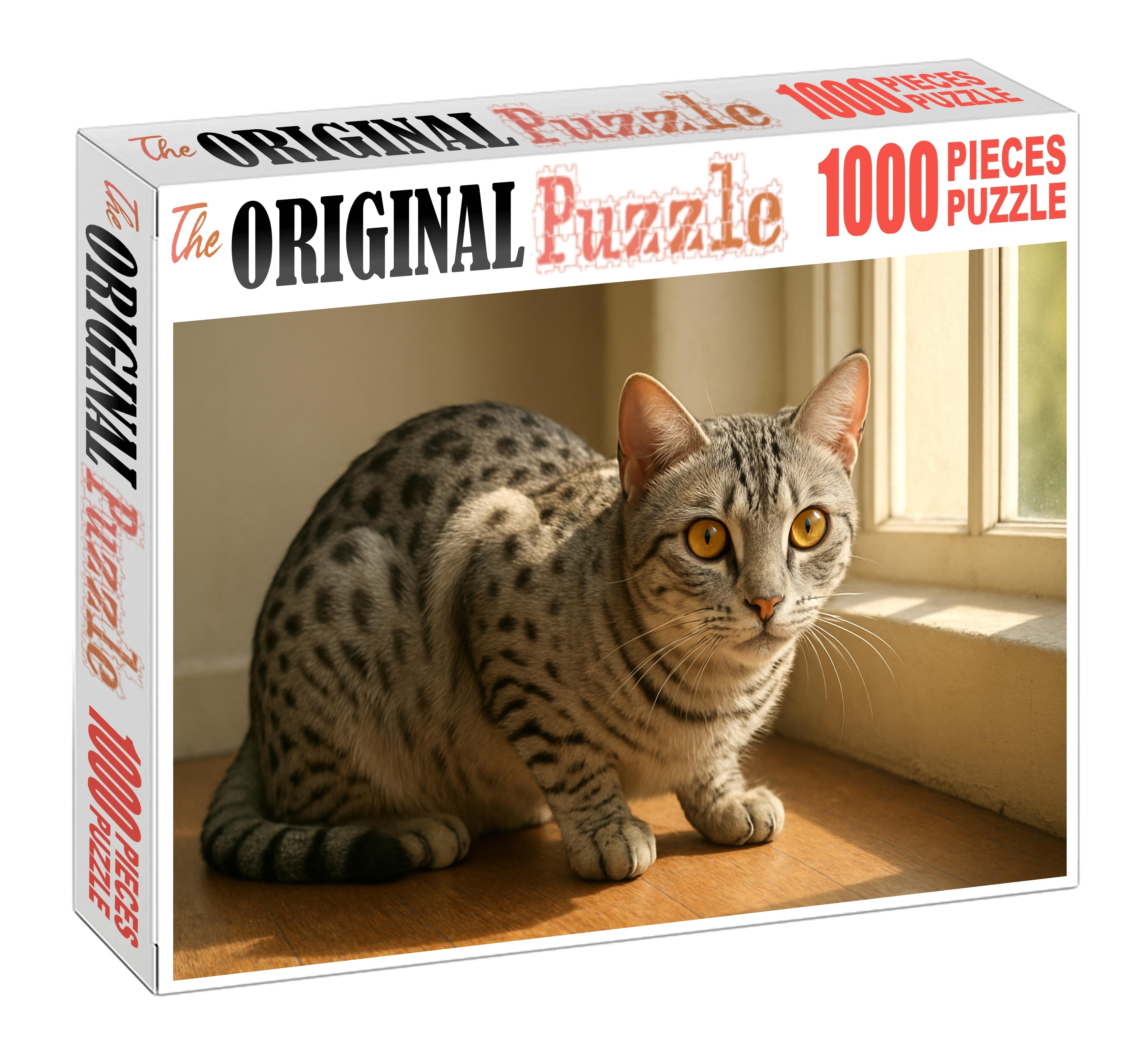 Silver Ripple Shimmering Silver-spotted Shorthaired With Curious Nature 200 Piece Puzzle