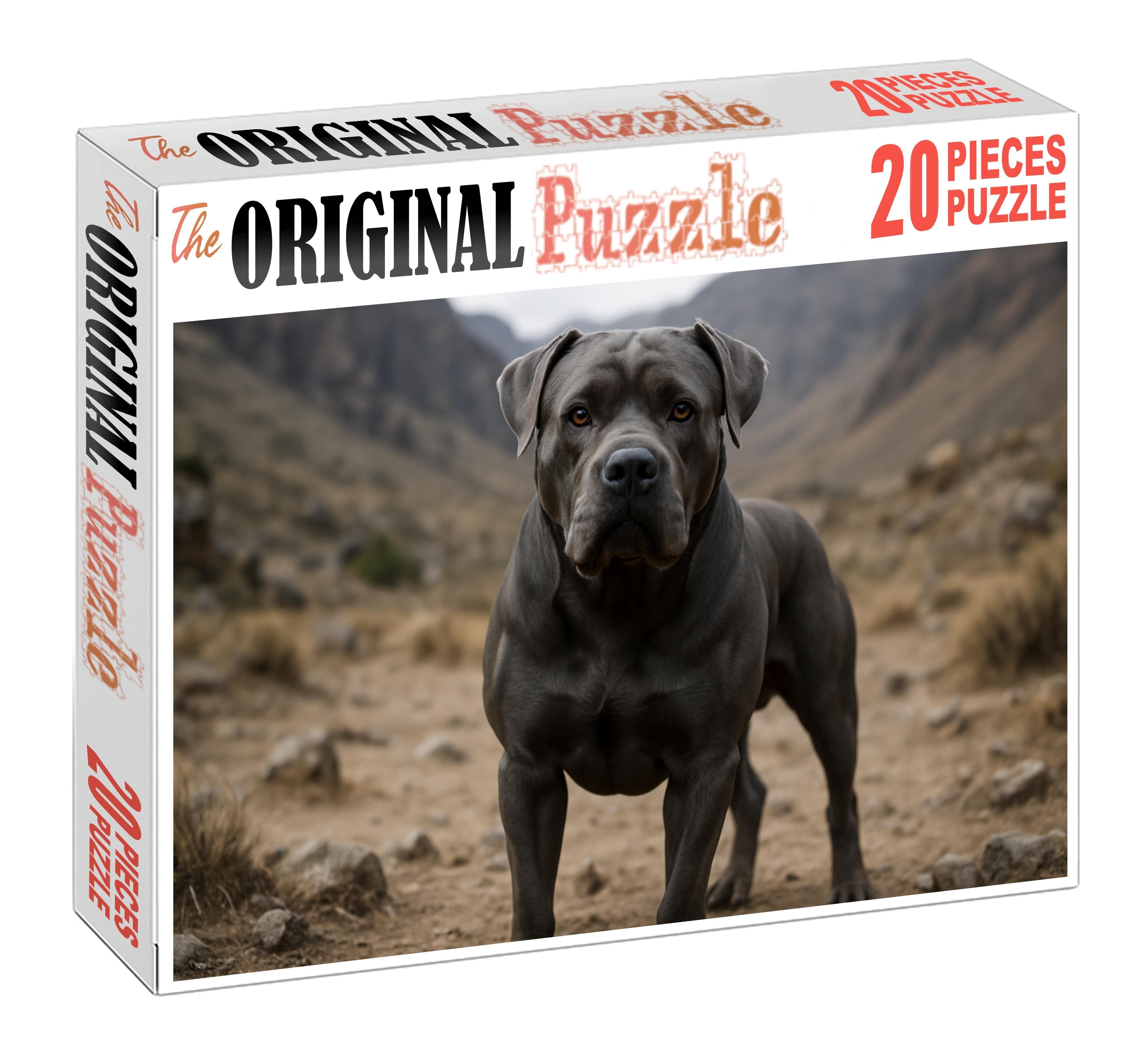 Dusky Slate Mysterious Blue-gray Molosser With Calm Strength 200 Piece Puzzle