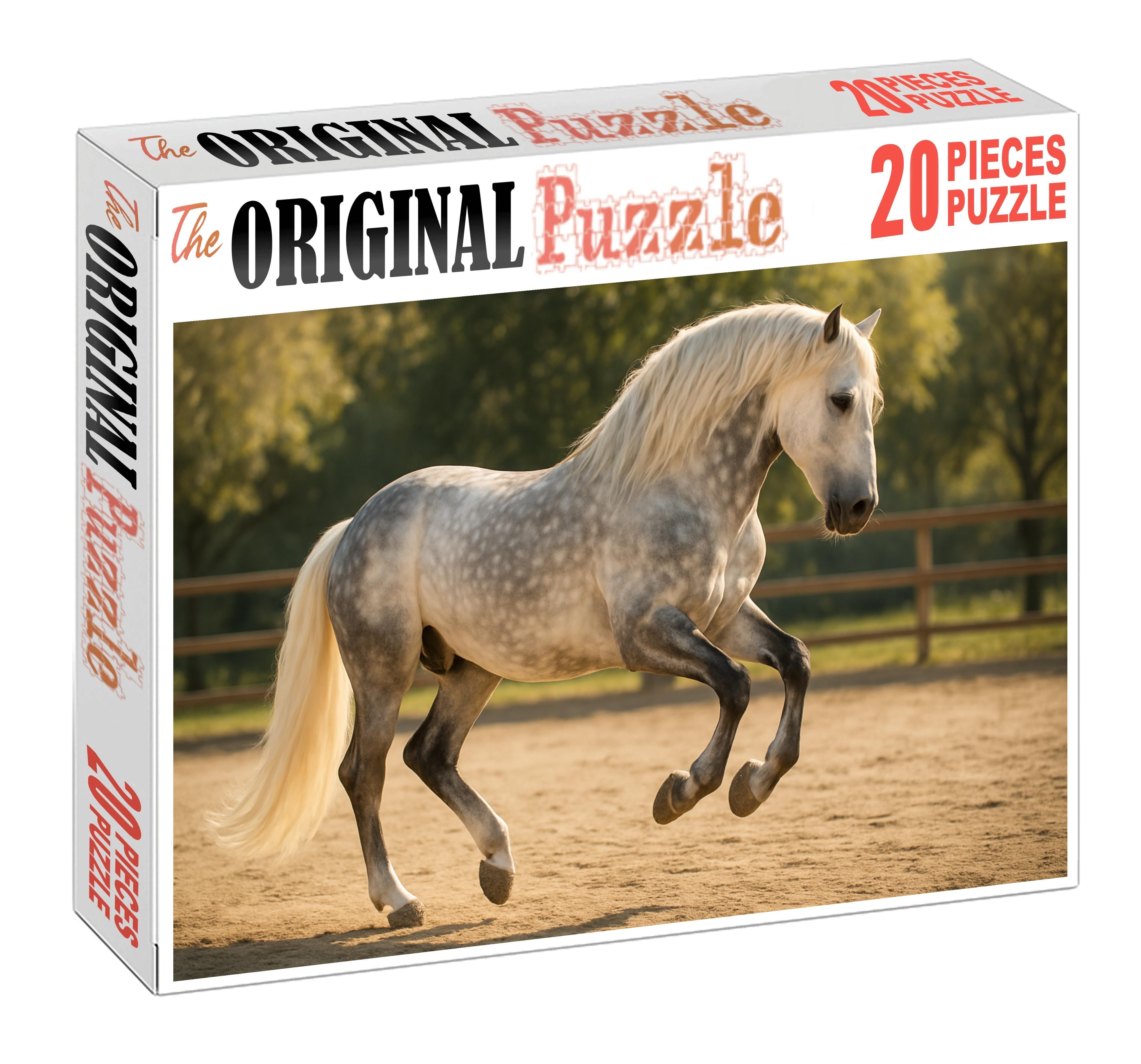 Ivory Cascade Andalusian Gelding Challenging Puzzles
